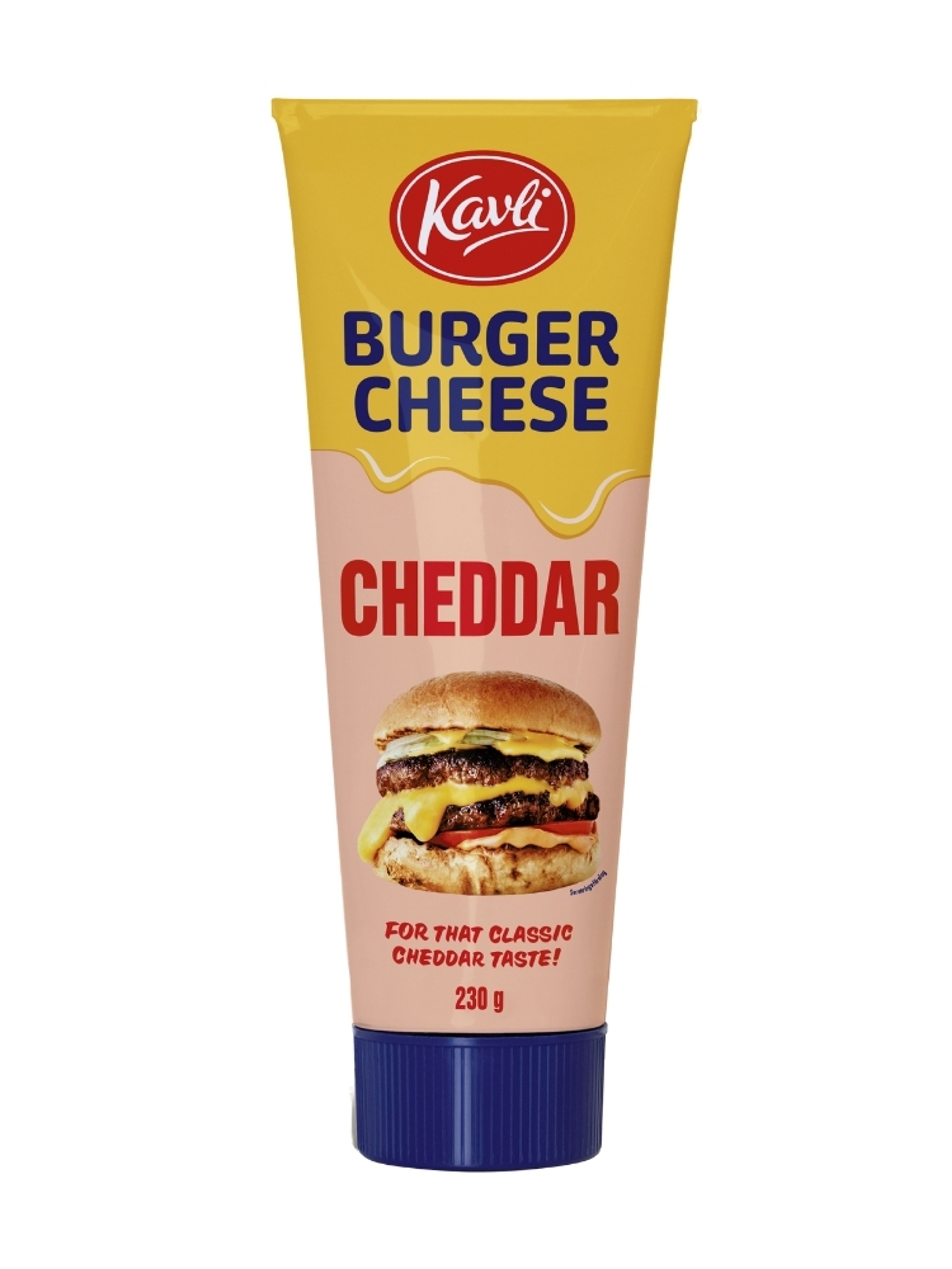 Produktbild som visar Burger Cheese Chedder från Kavli