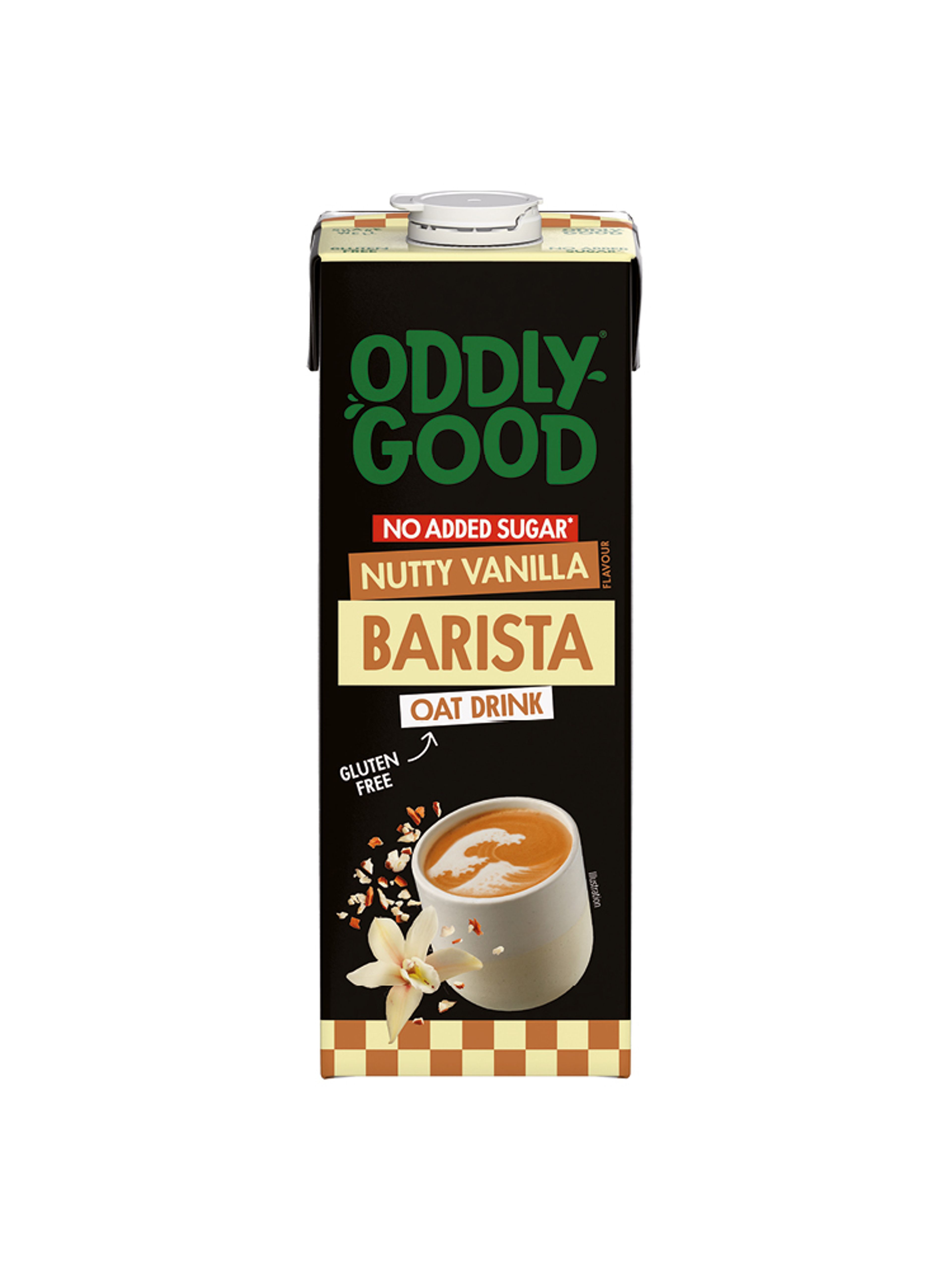 Produktbild som visar Barista havredryck Nutty vanilla från Oddlygood®