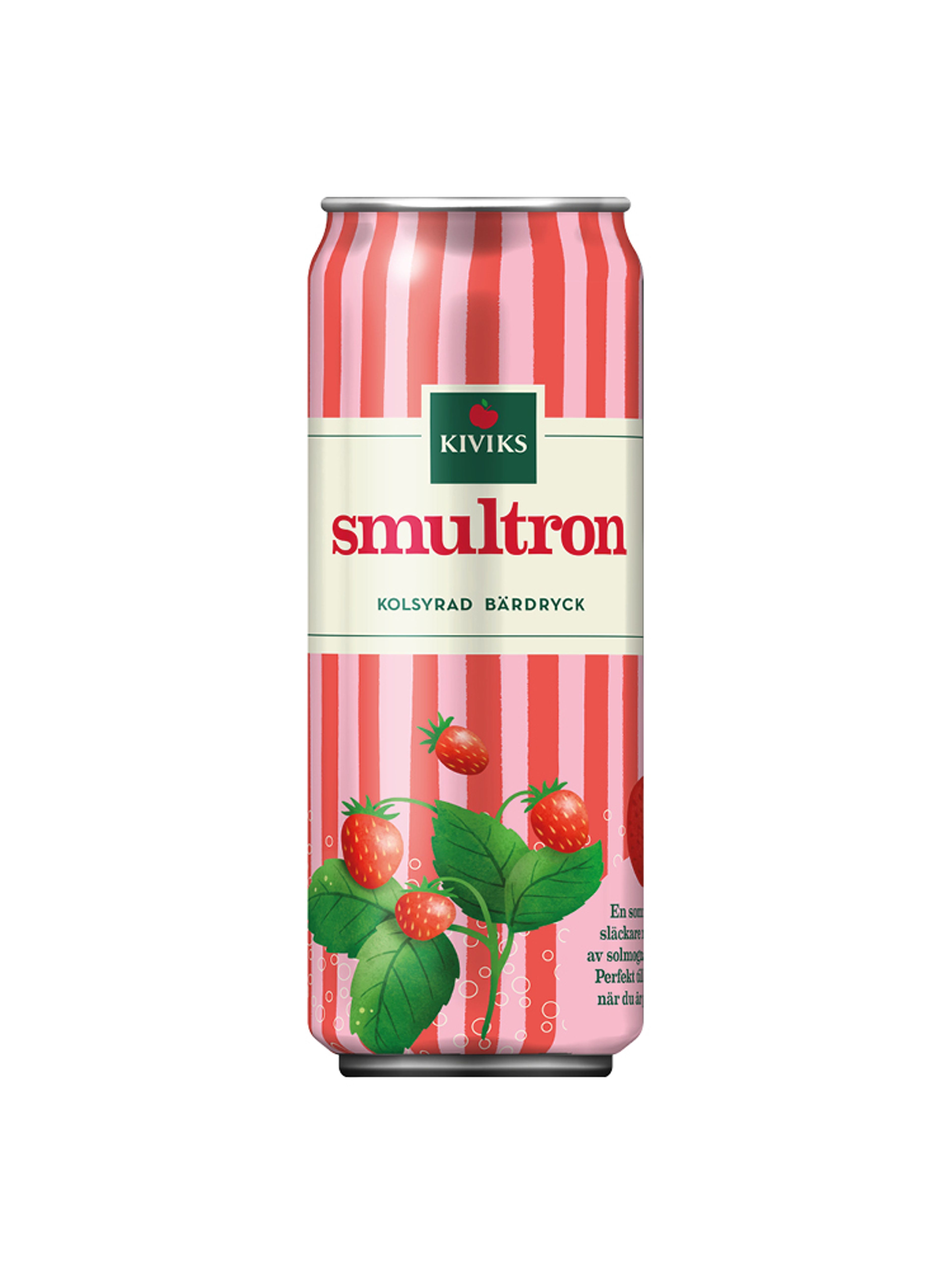Produktbild som visar Fruktdryck Kolsyrad Smultron från Kiviks Musteri
