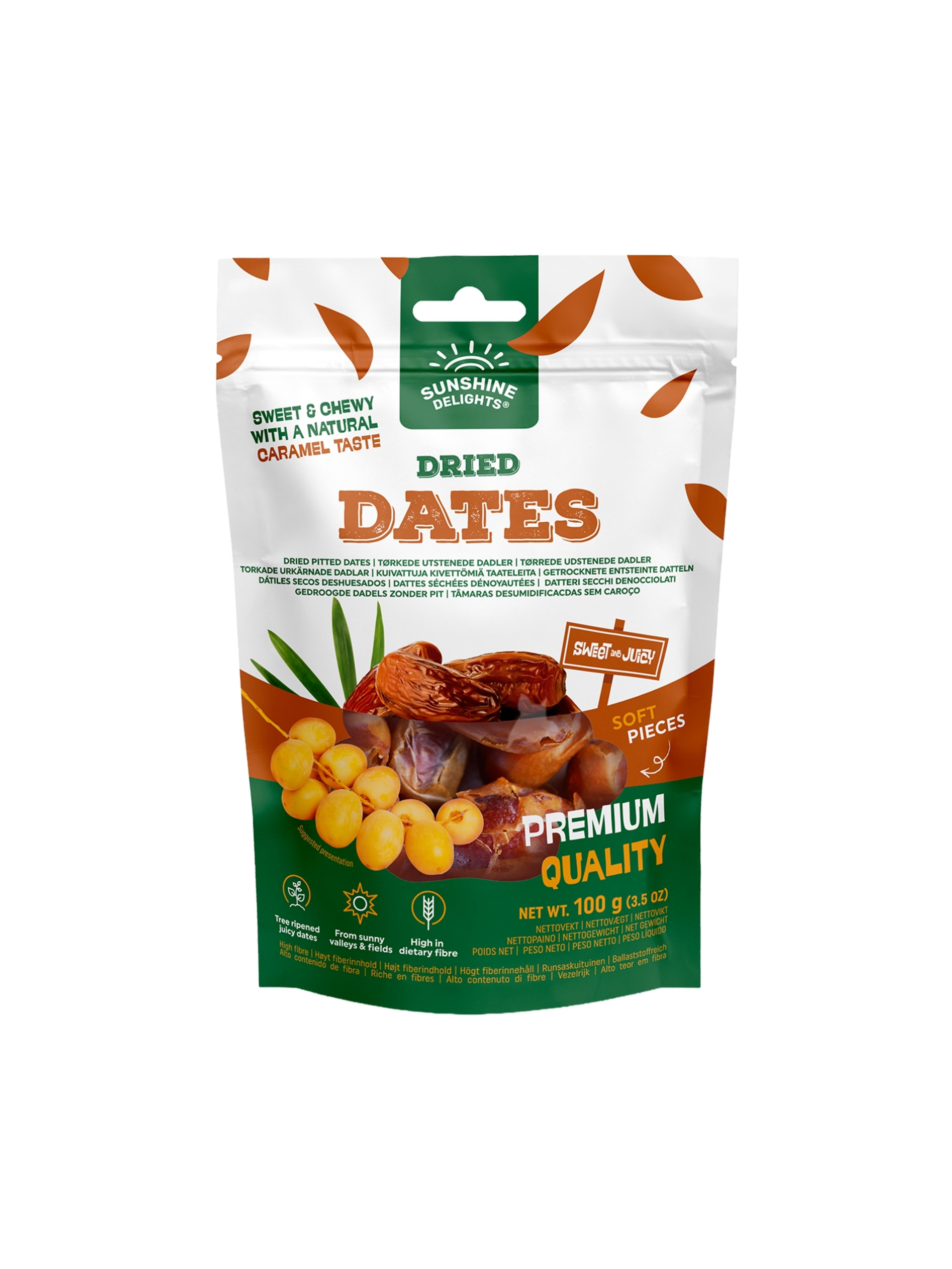 Produktbild som visar Torkade dadlar från Sunshine Delights
