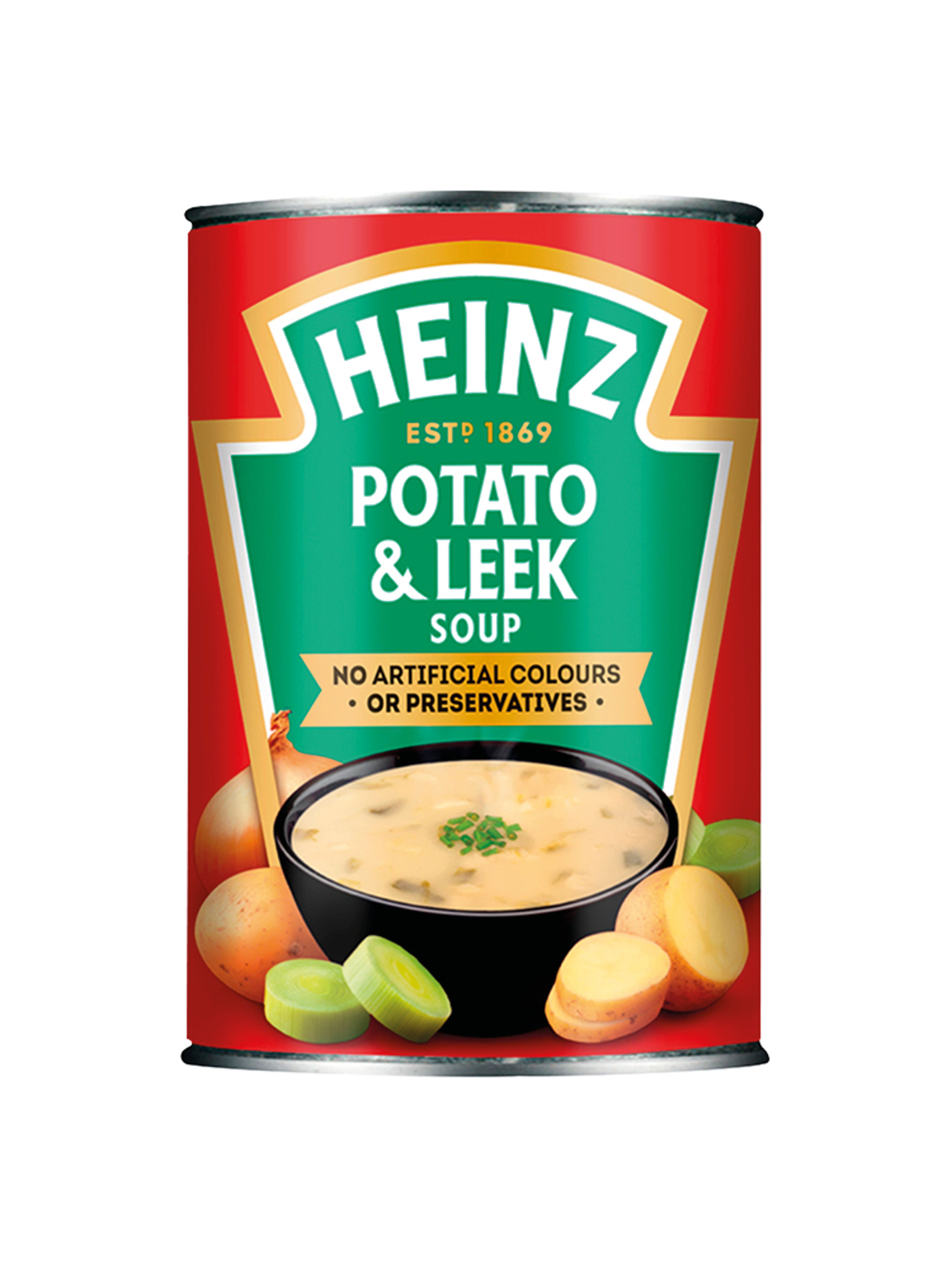 Produktbild som visar Potatis- & löksoppa från Heinz