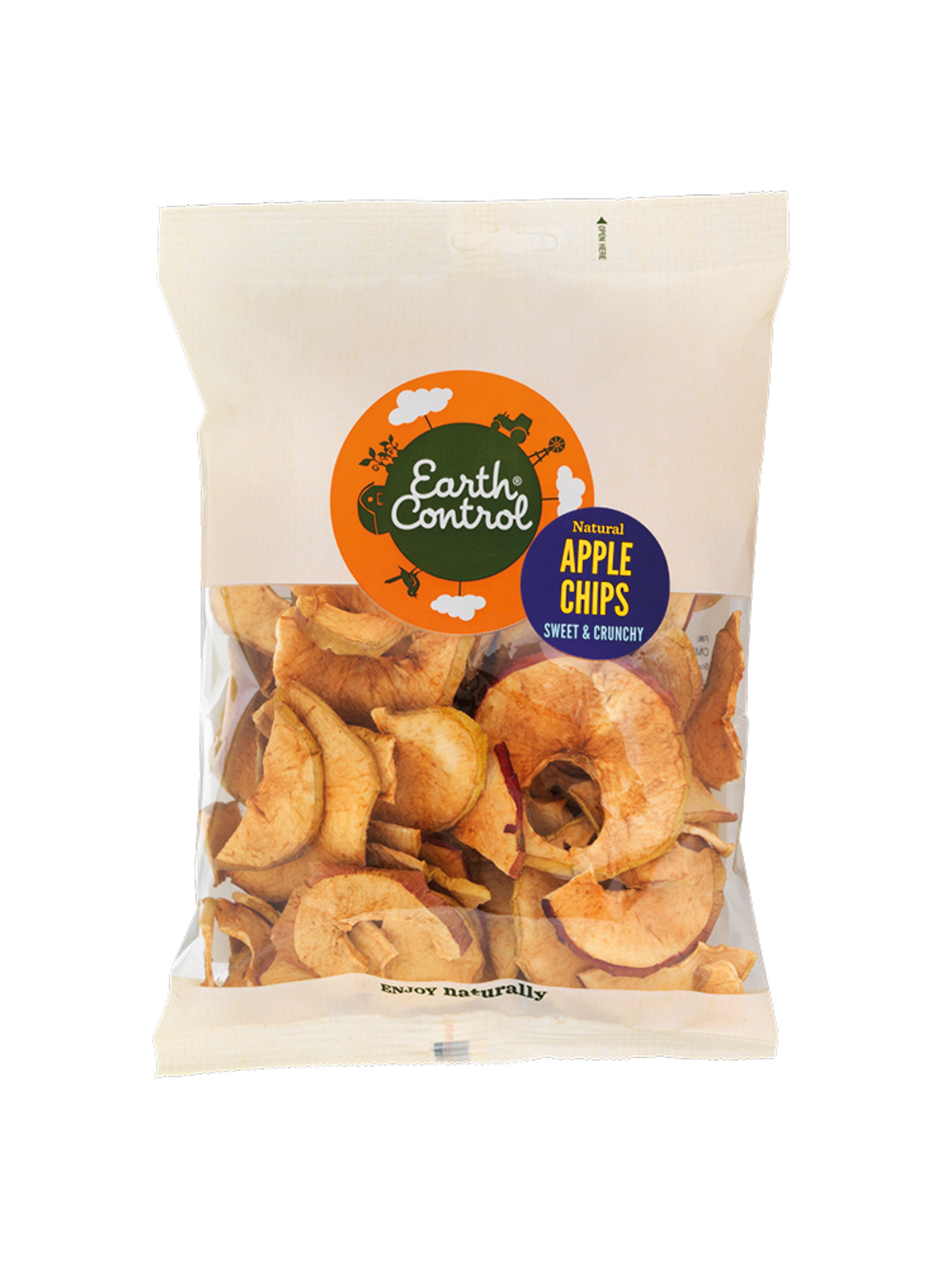 Produktbild som visar Natural Apple Chips från Earth Control