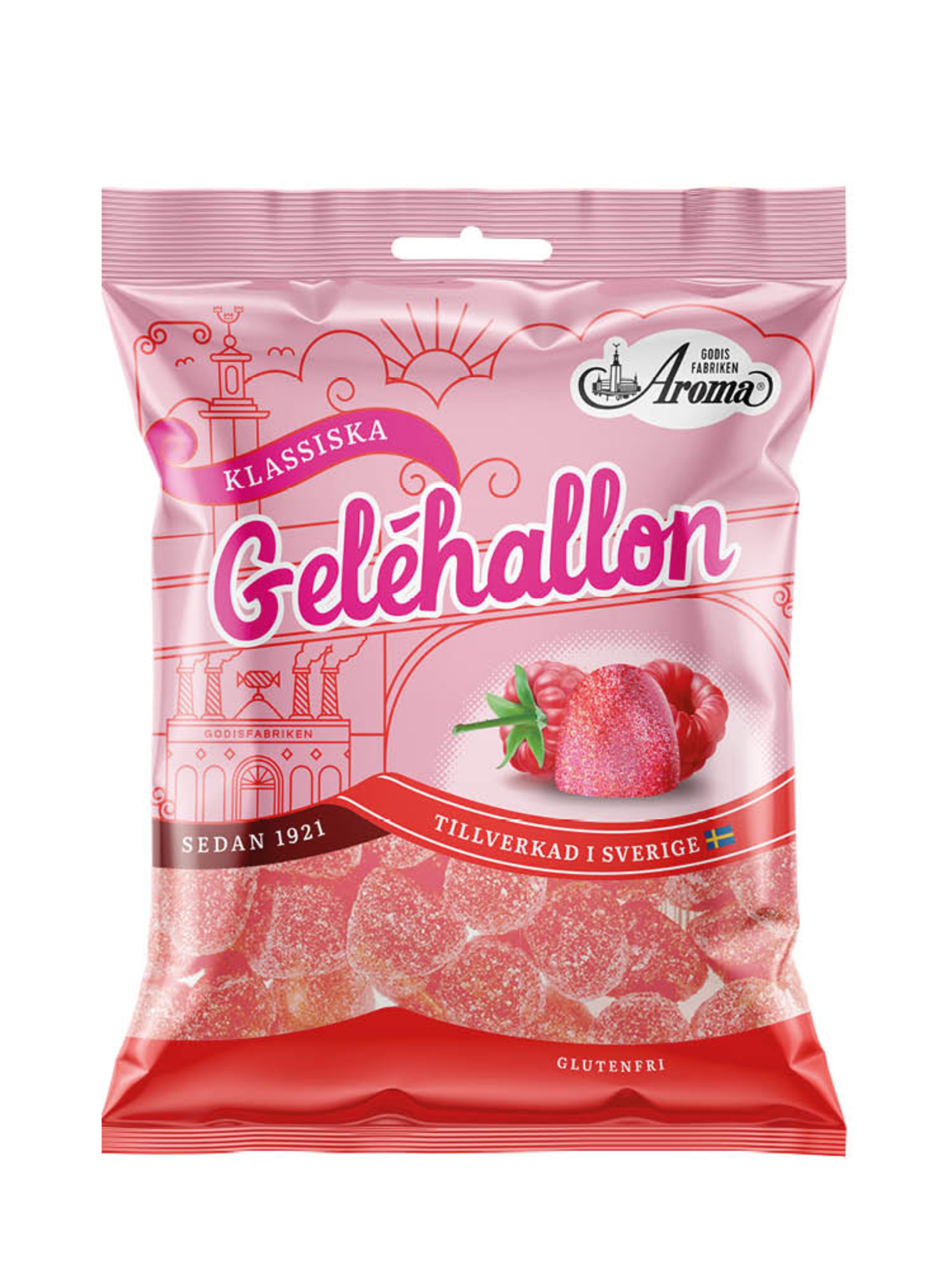 Produktbild som visar Geléhallon från Aroma