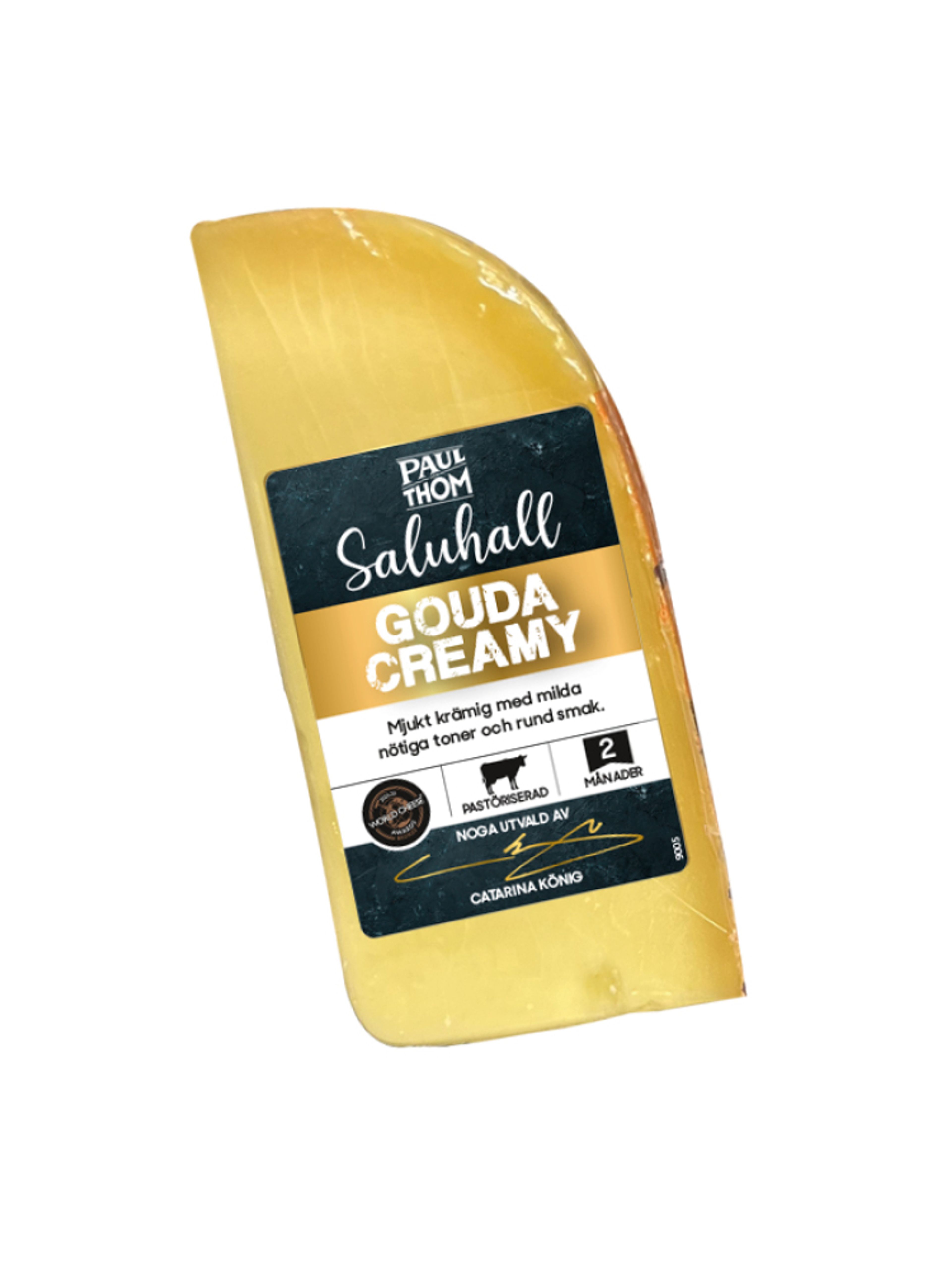 Produktbild som visar Saluhall Gouda Creamy från PAUL och THOM