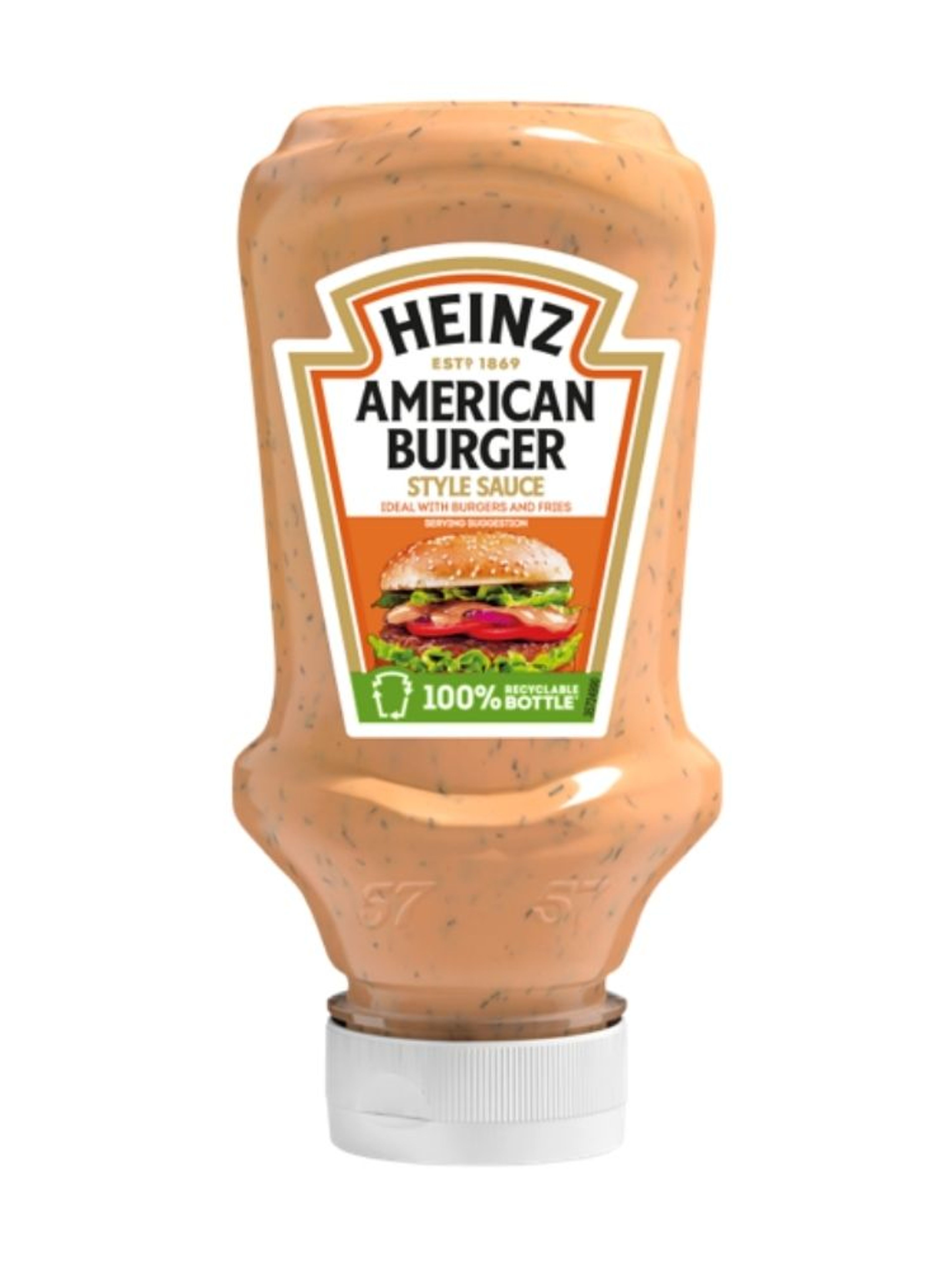 Produktbild som visar American Burger Sauce från Heinz