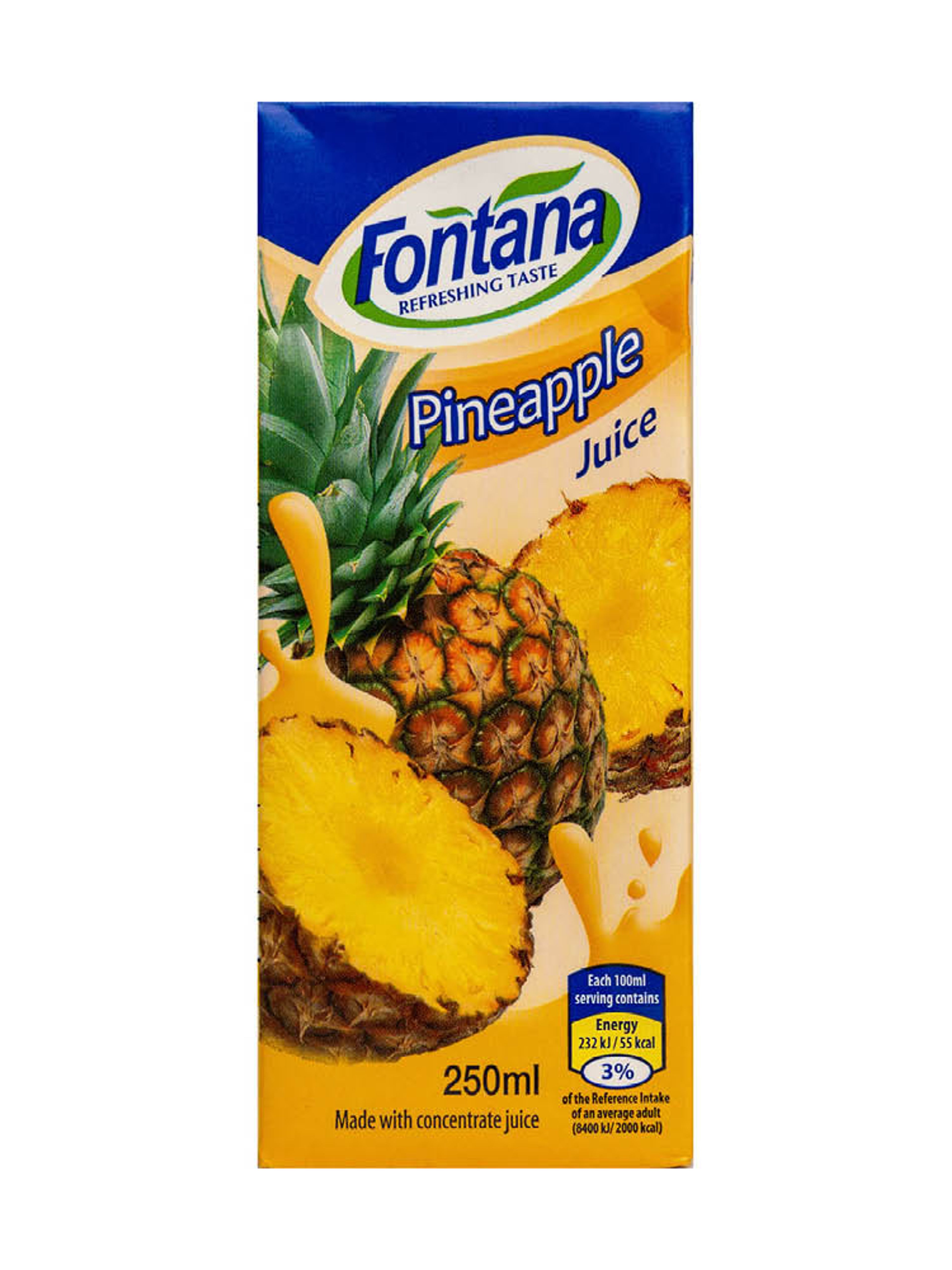 Produktbild som visar Småjuice Ananas från Fontana