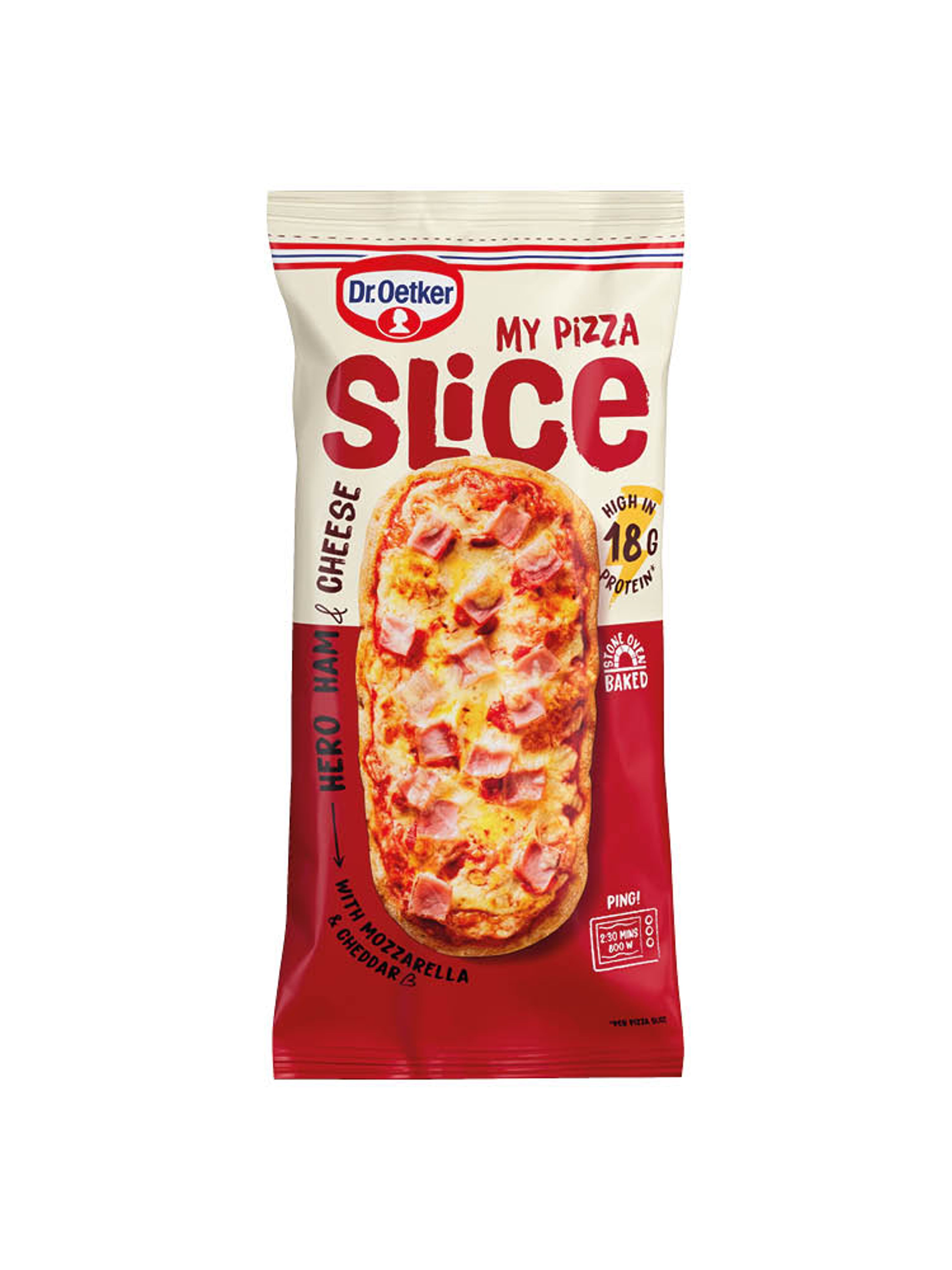 Produktbild som visar My Pizza Slice Ham & Cheese från Dr. Oetker