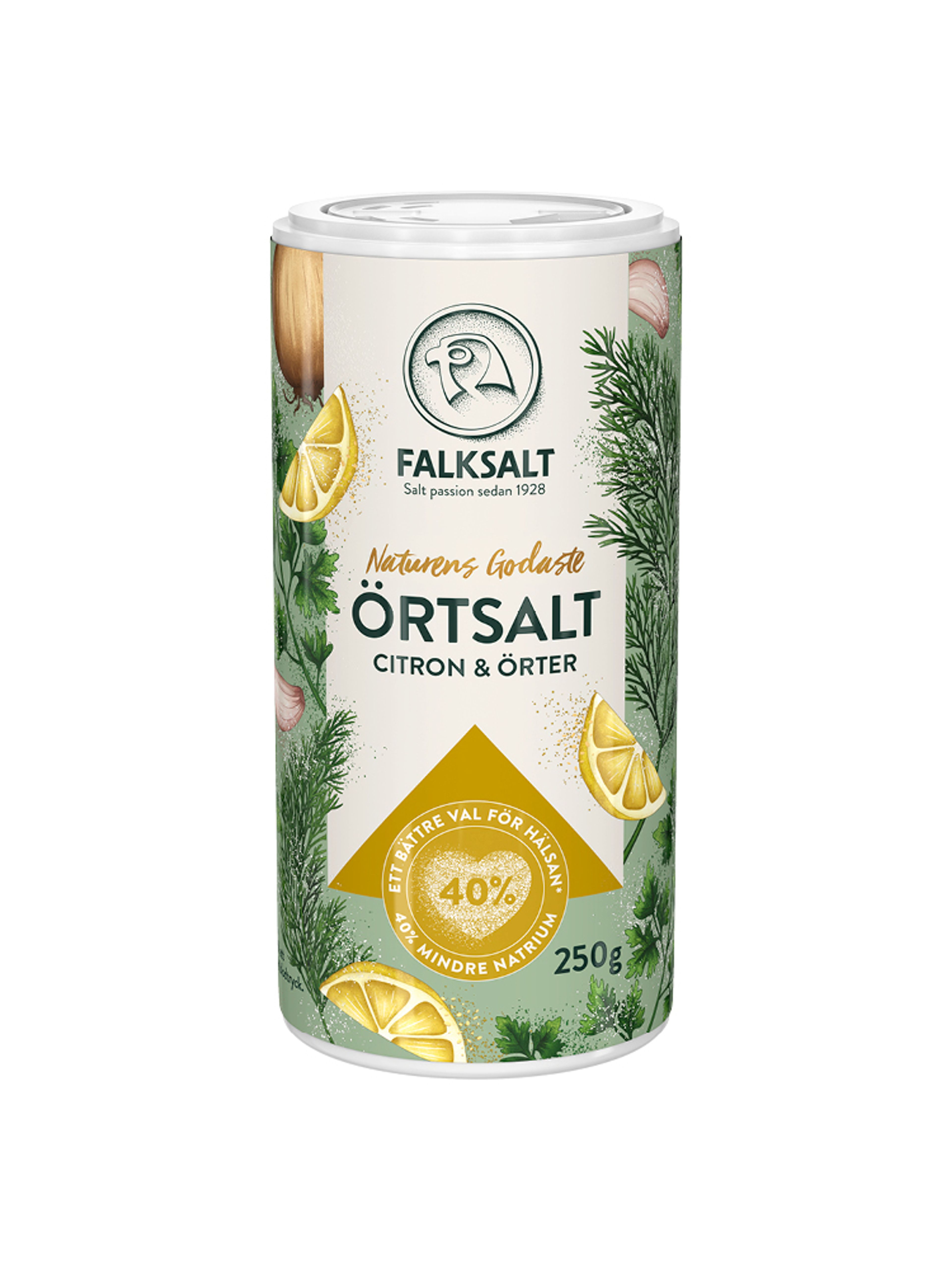 Produktbild som visar Örtsalt Citron & Örter från Falksalt