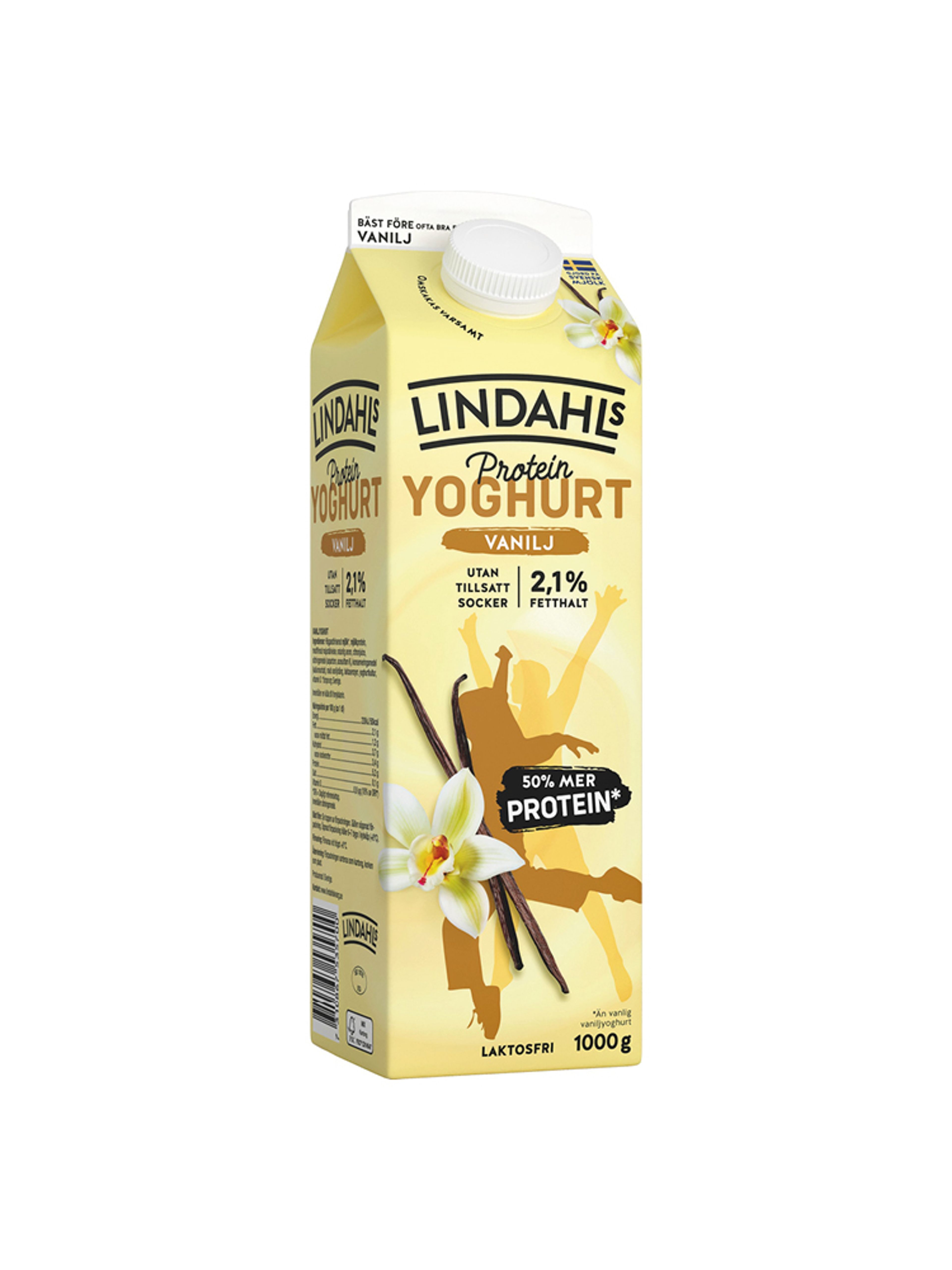Produktbild som visar Proteinyoghurt Vanilj från Lindahls