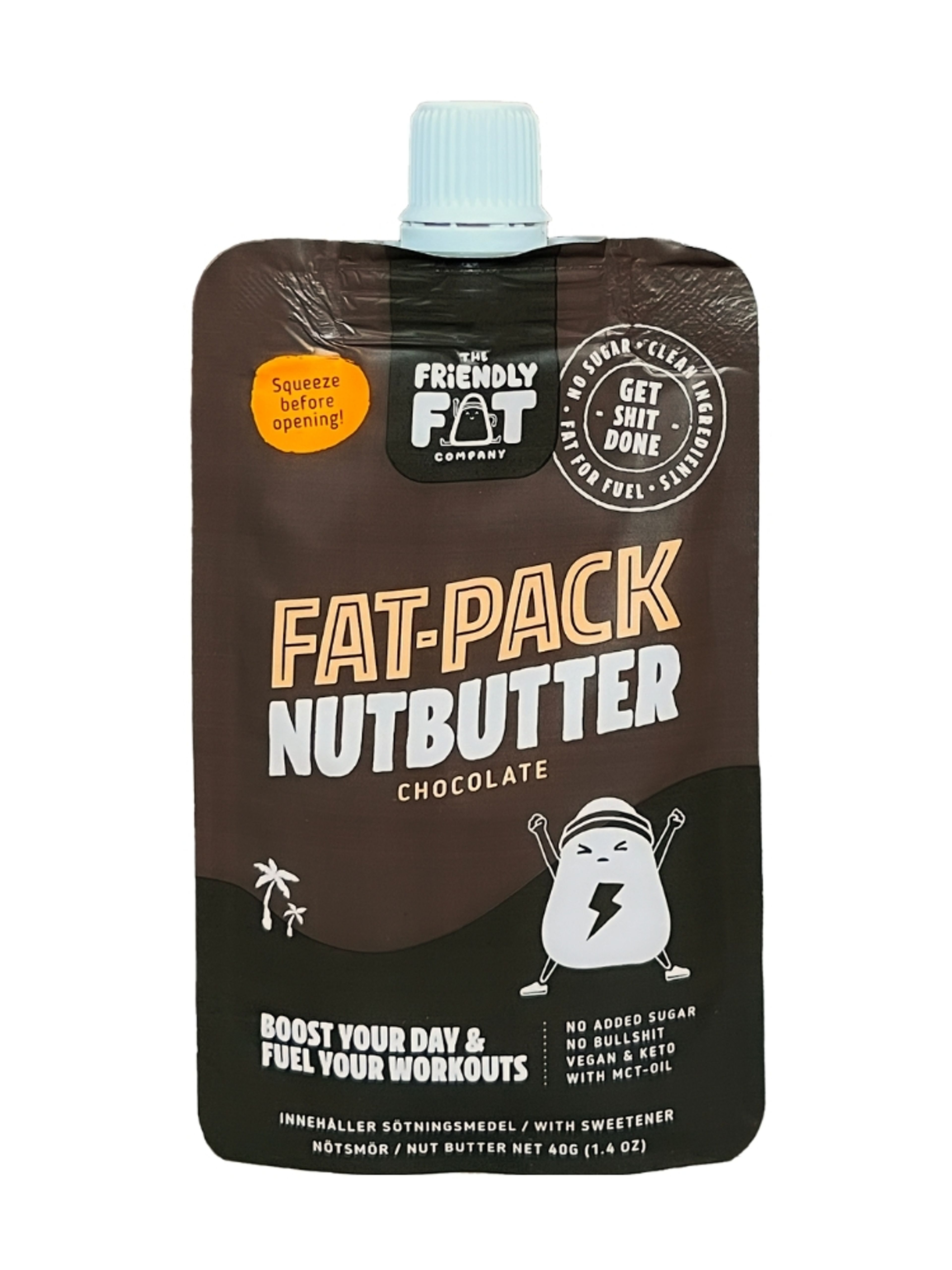 Produktbild som visar Fat-Pack Chocolate från The Friendly Fat Company