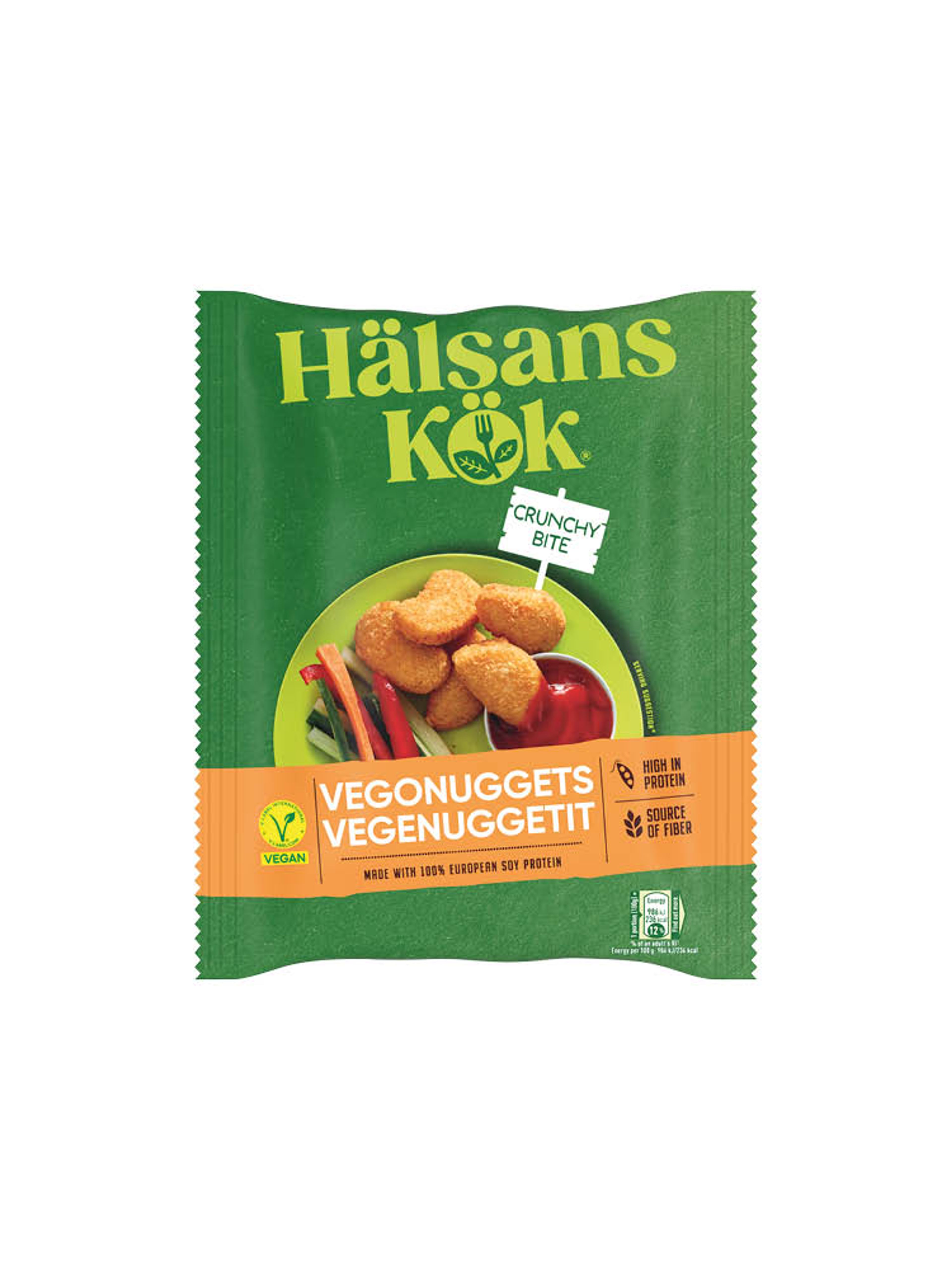 Produktbild som visar Vegonuggets från Hälsans Kök