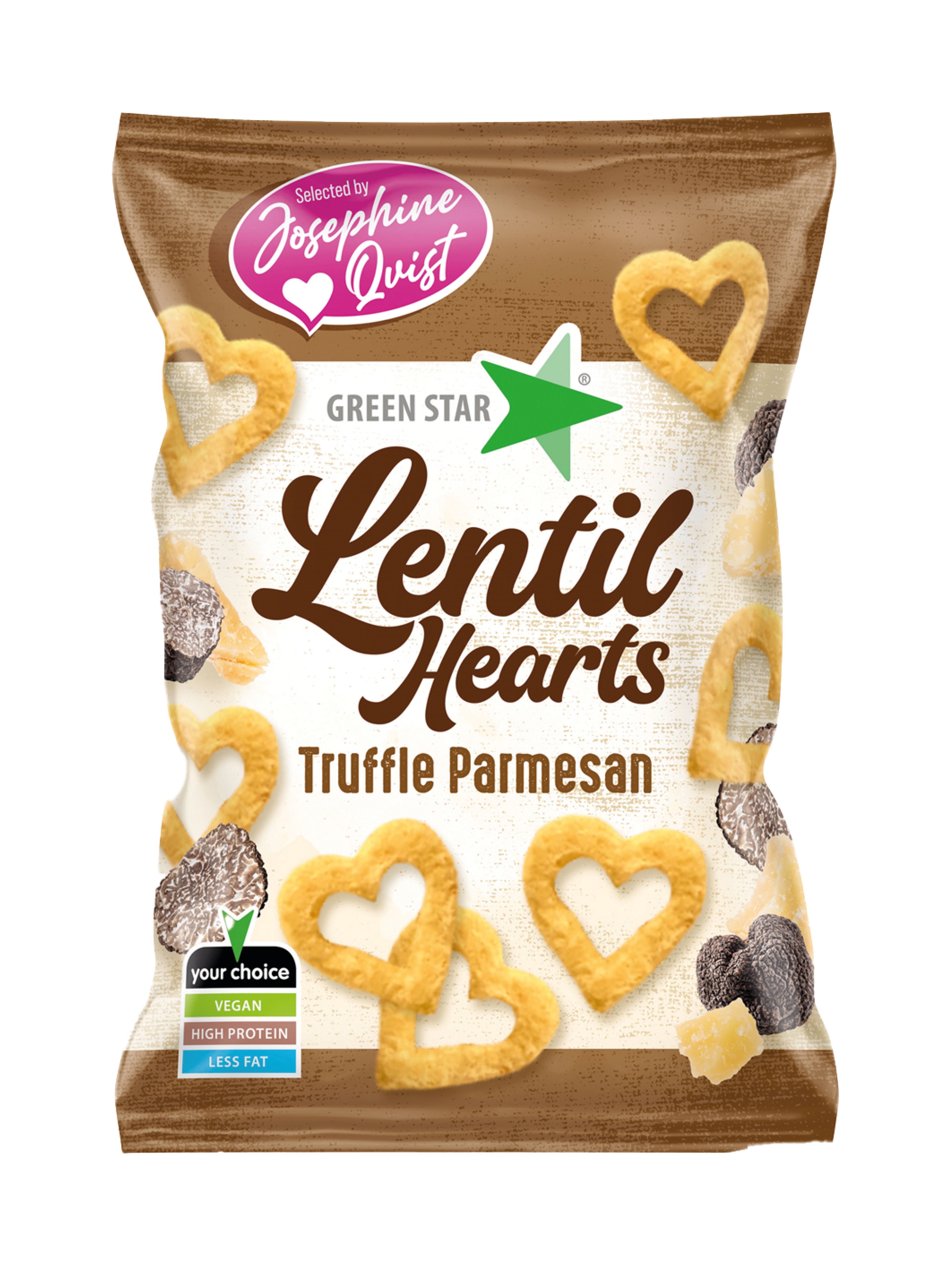 Produktbild som visar Lentil Hearts Truffle & Parmesan - By Josephine Qvist från Green Star