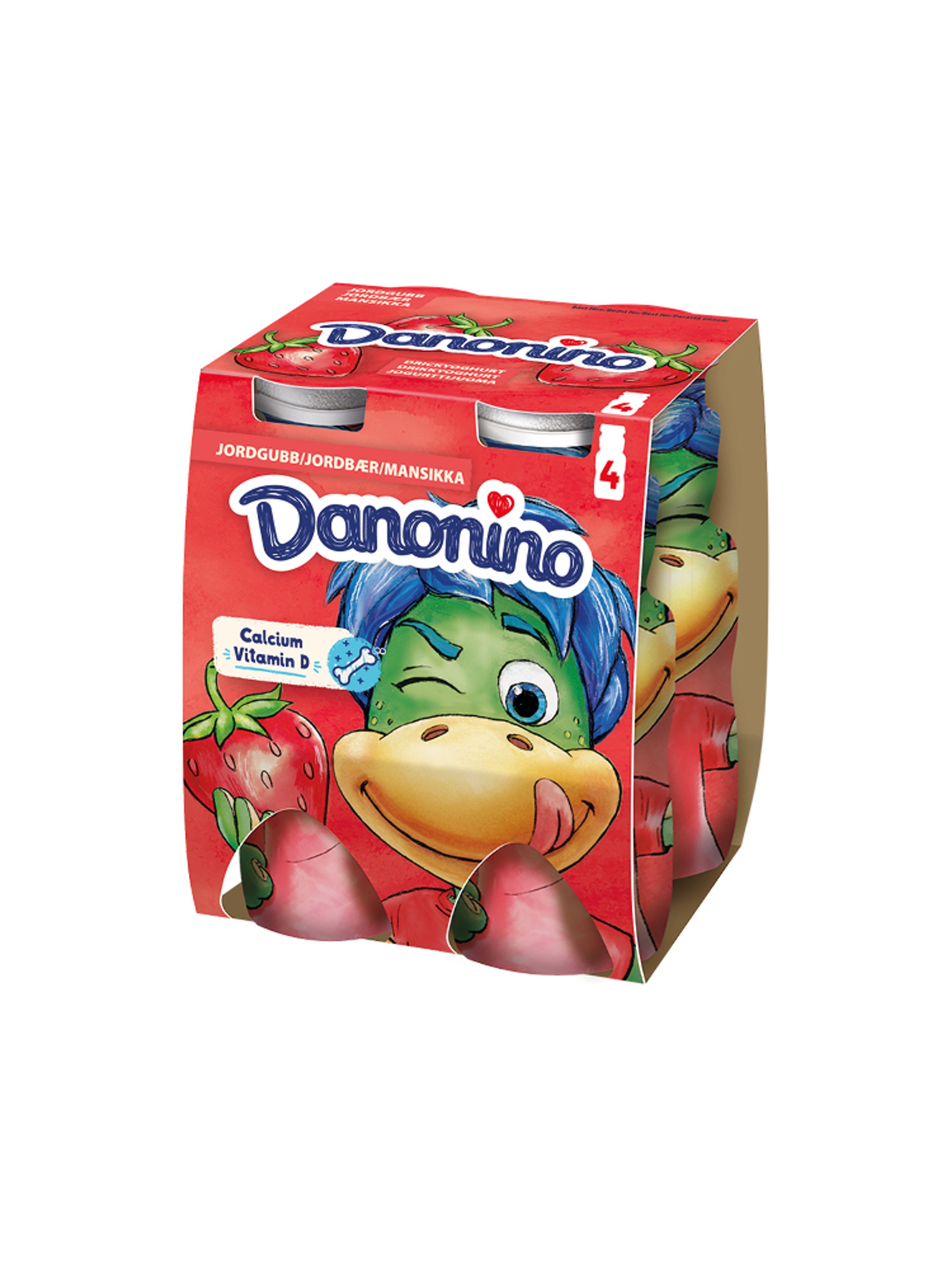 Produktbild som visar Drickyoghurt Jordgubb från Danonino