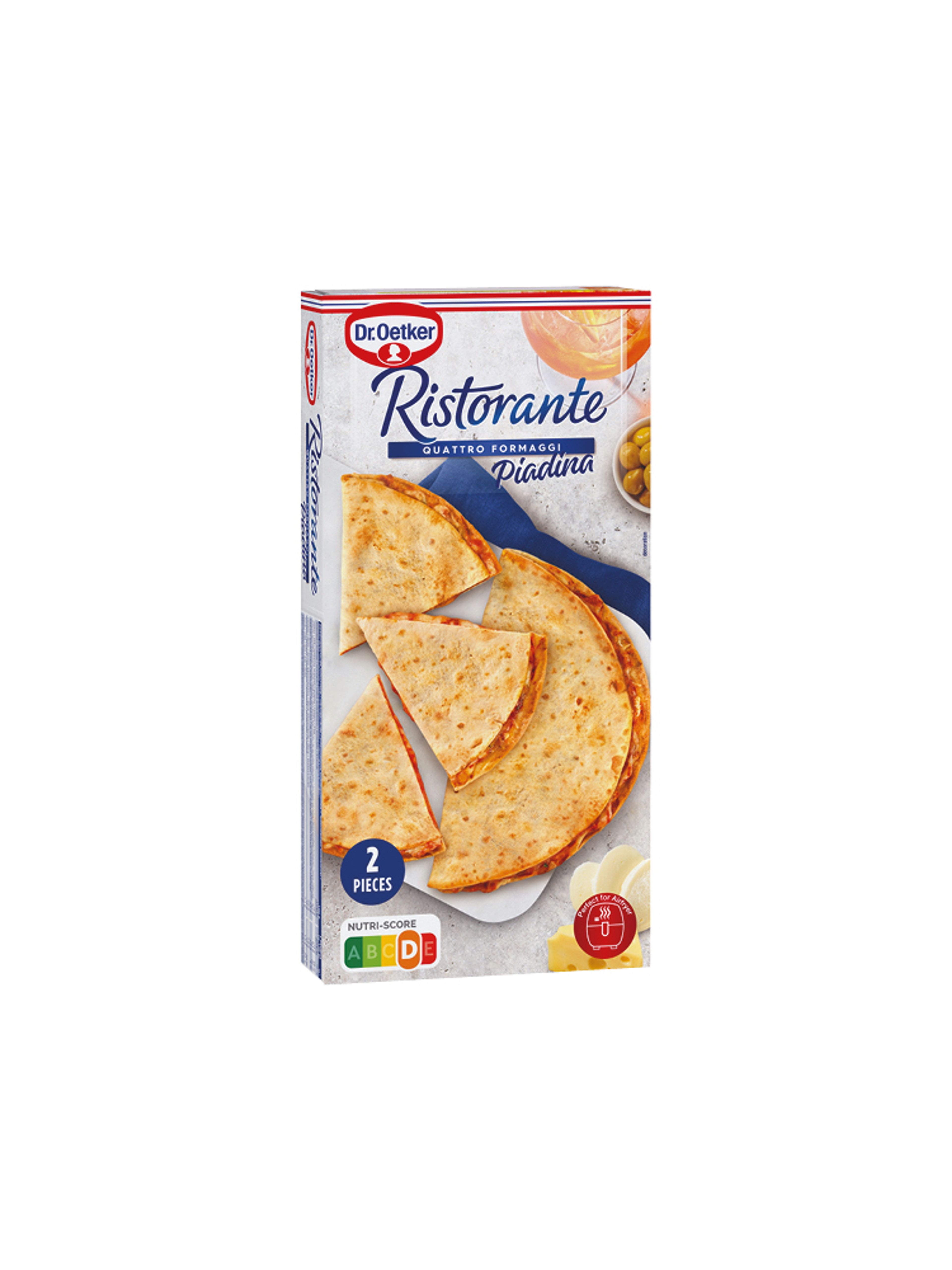 Produktbild som visar Ristorante Piadina Quattro Formaggi från Dr. Oetker