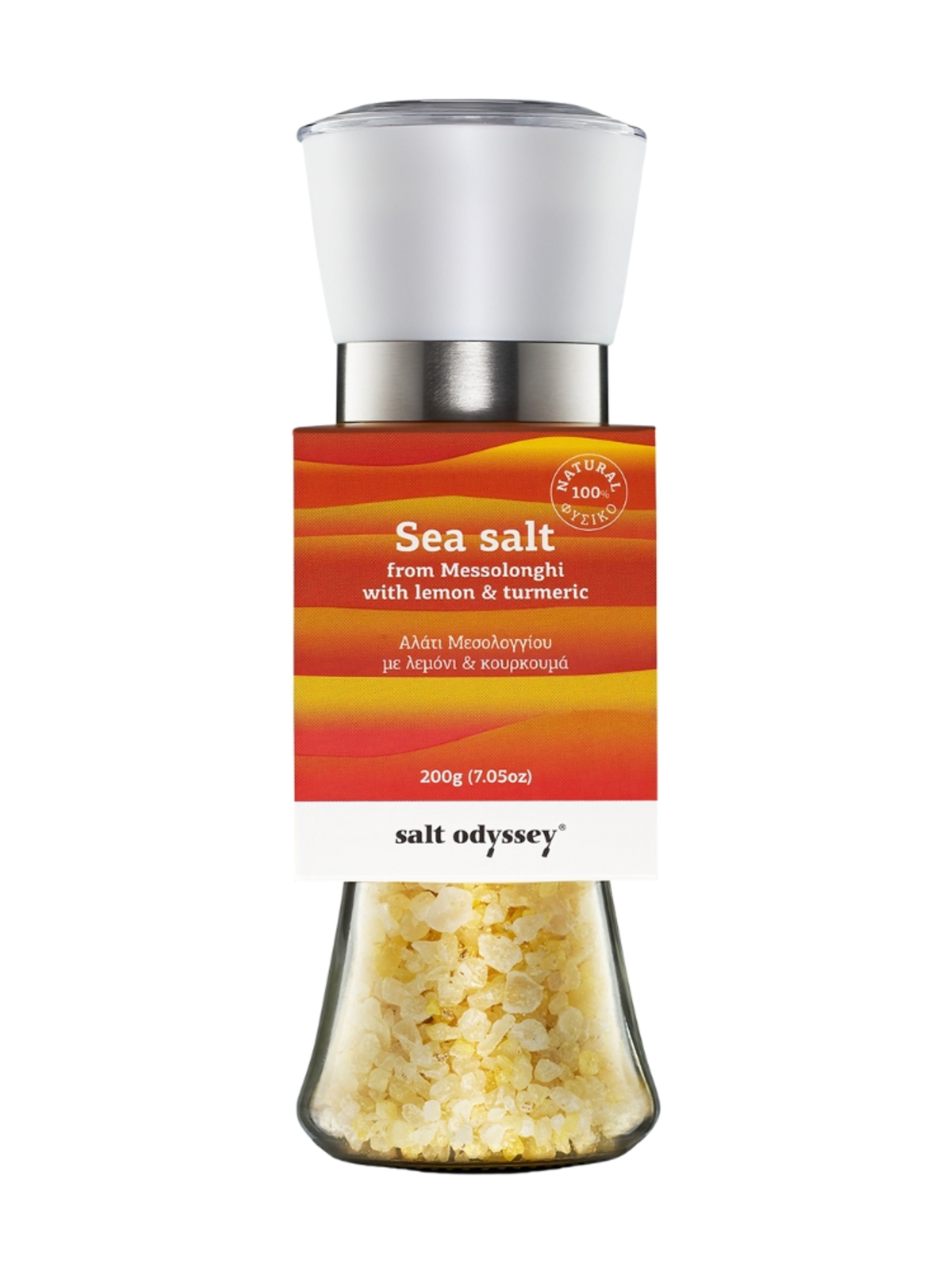 Produktbild som visar Havssalt Citron & Gurkmeja från Salt Odyssey