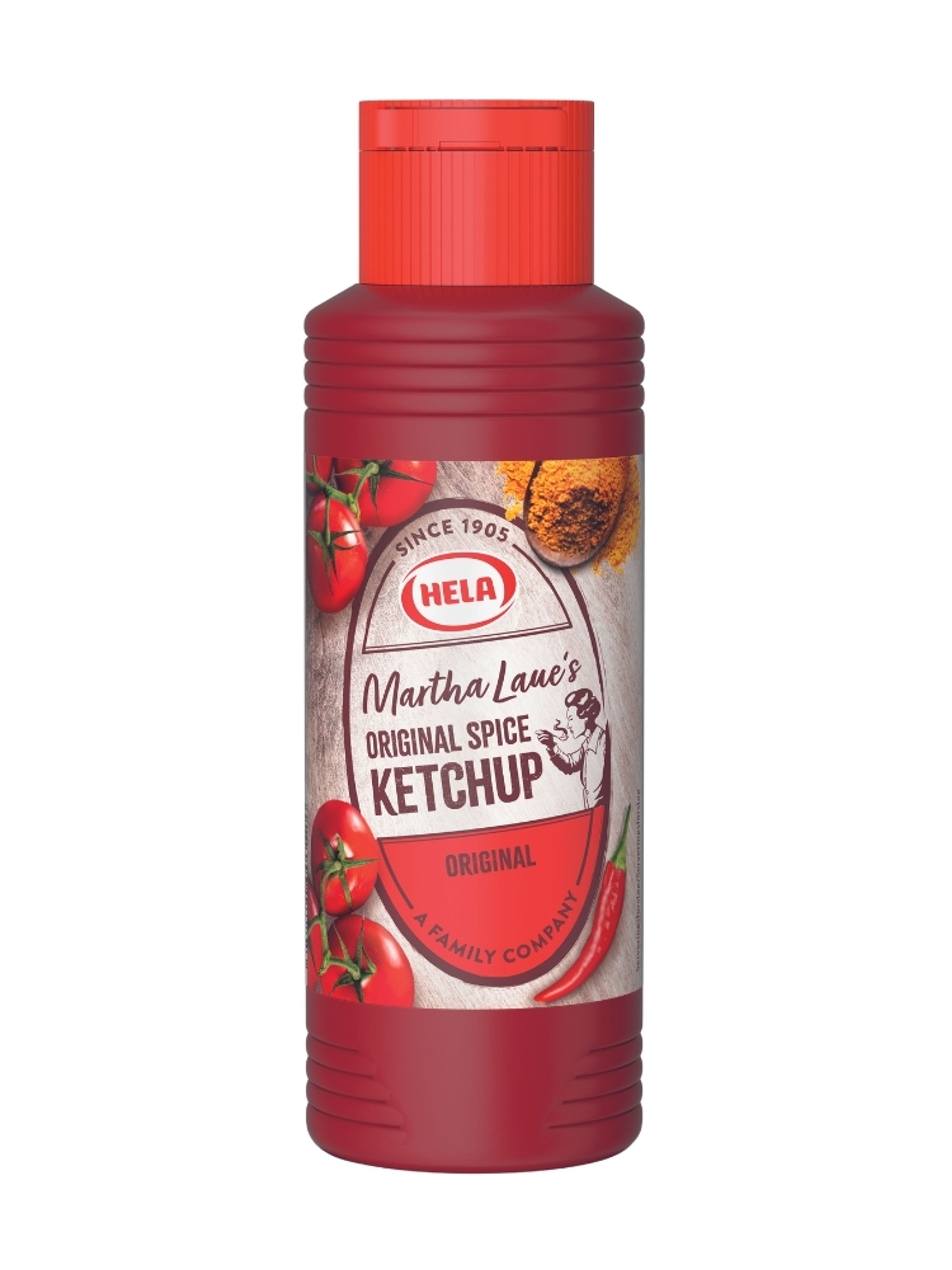 Produktbild som visar Original Spice Ketchup från Hela