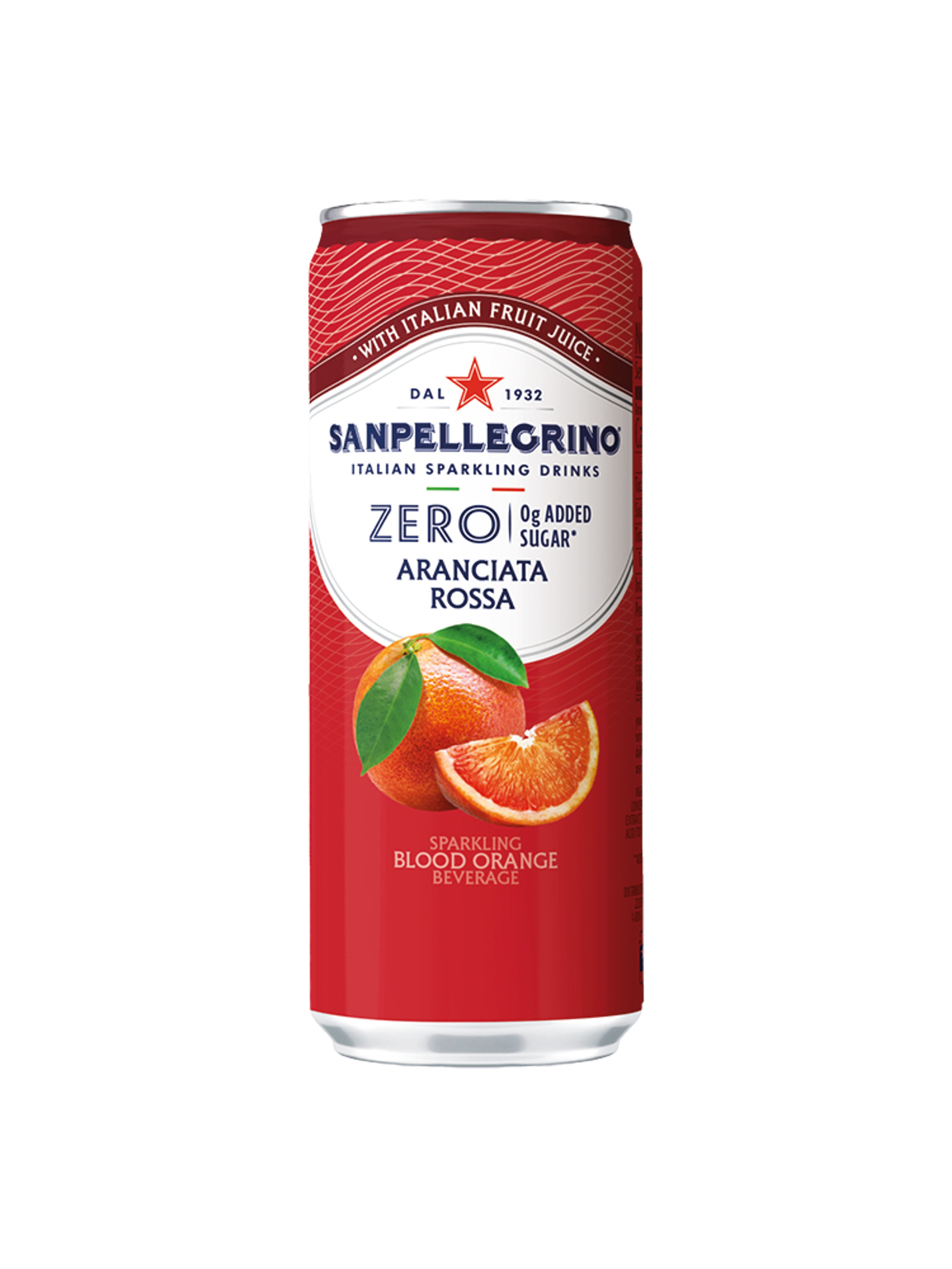 Produktbild som visar Sanpellegrino Zero Added Sugar Aranciata Rossa från Sanpellegrino