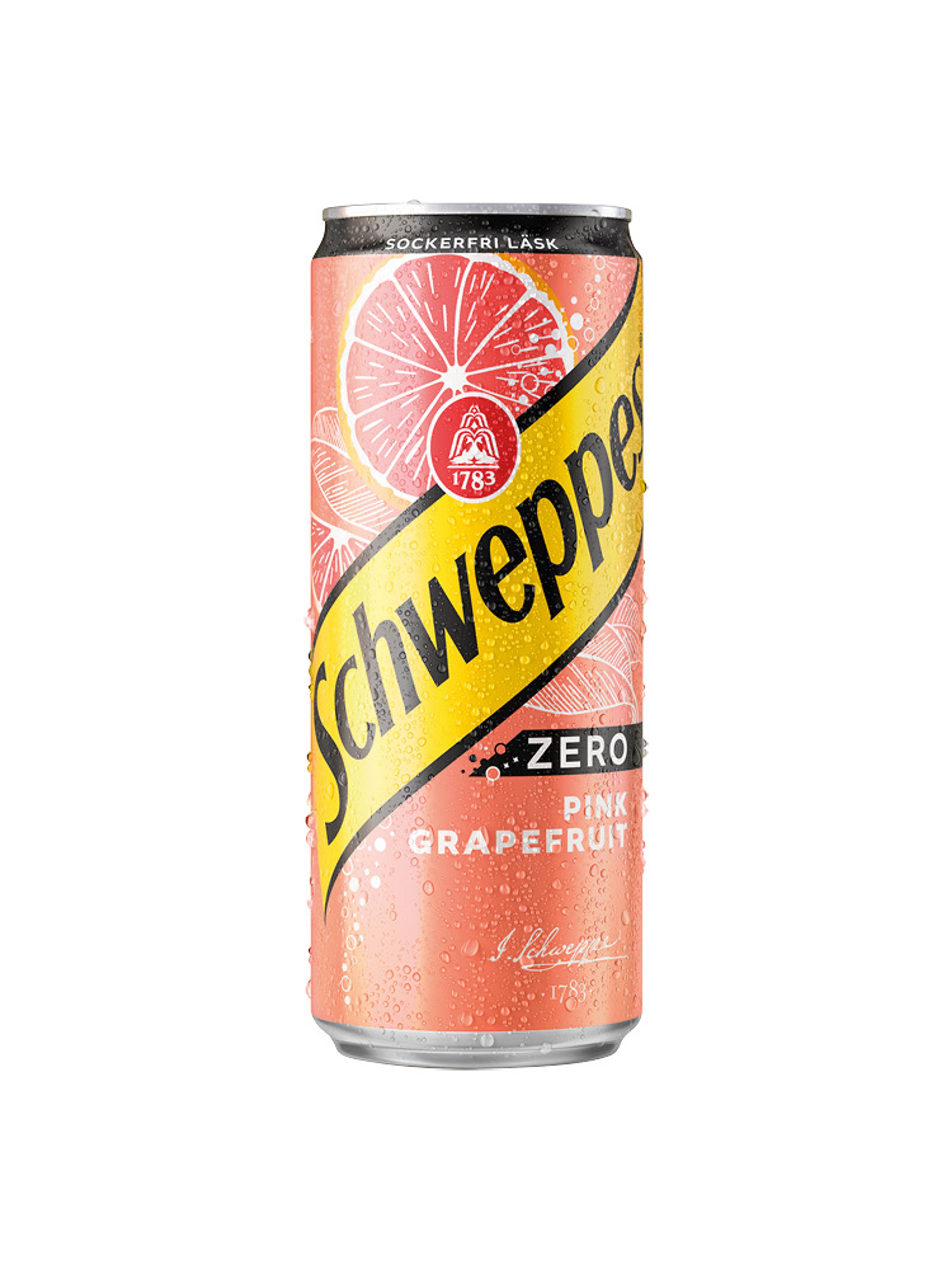 Produktbild som visar Pink Grapefruit Zero från Schweppes