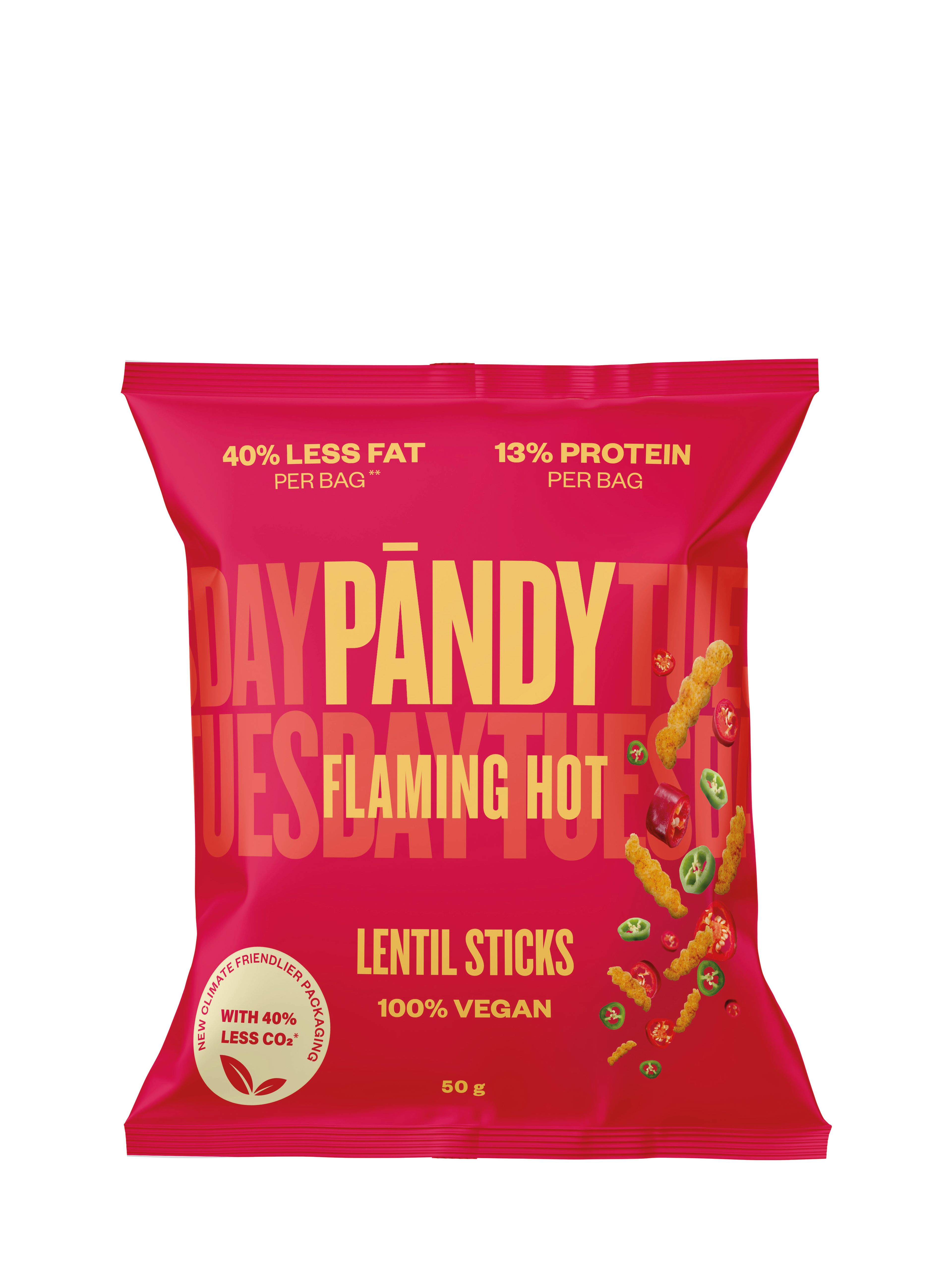 Produktbild som visar Flaming Hot Linschips från PÄNDY