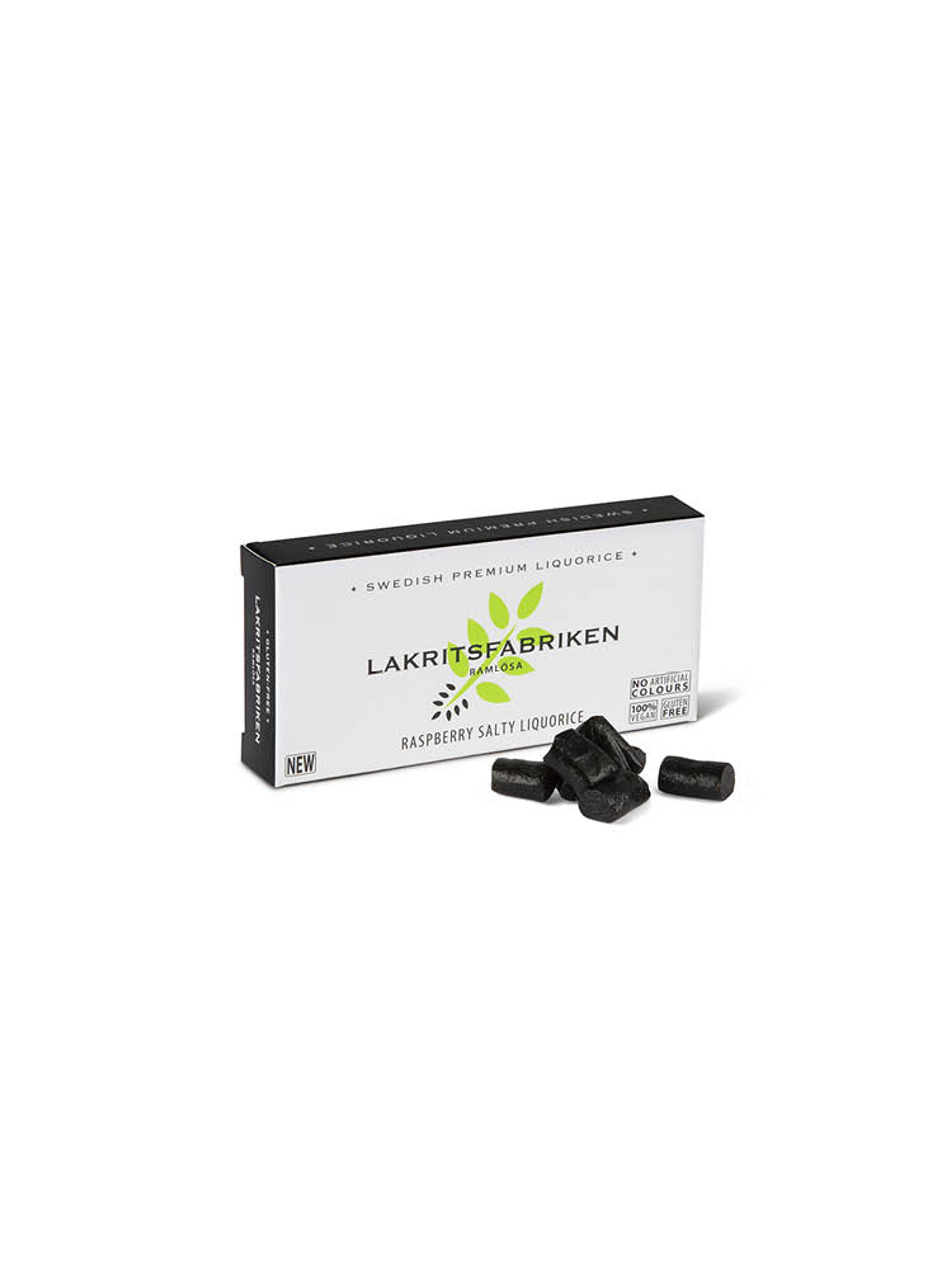 Produktbild som visar Premium Liquorice Salty Raspberry från Lakritsfabriken