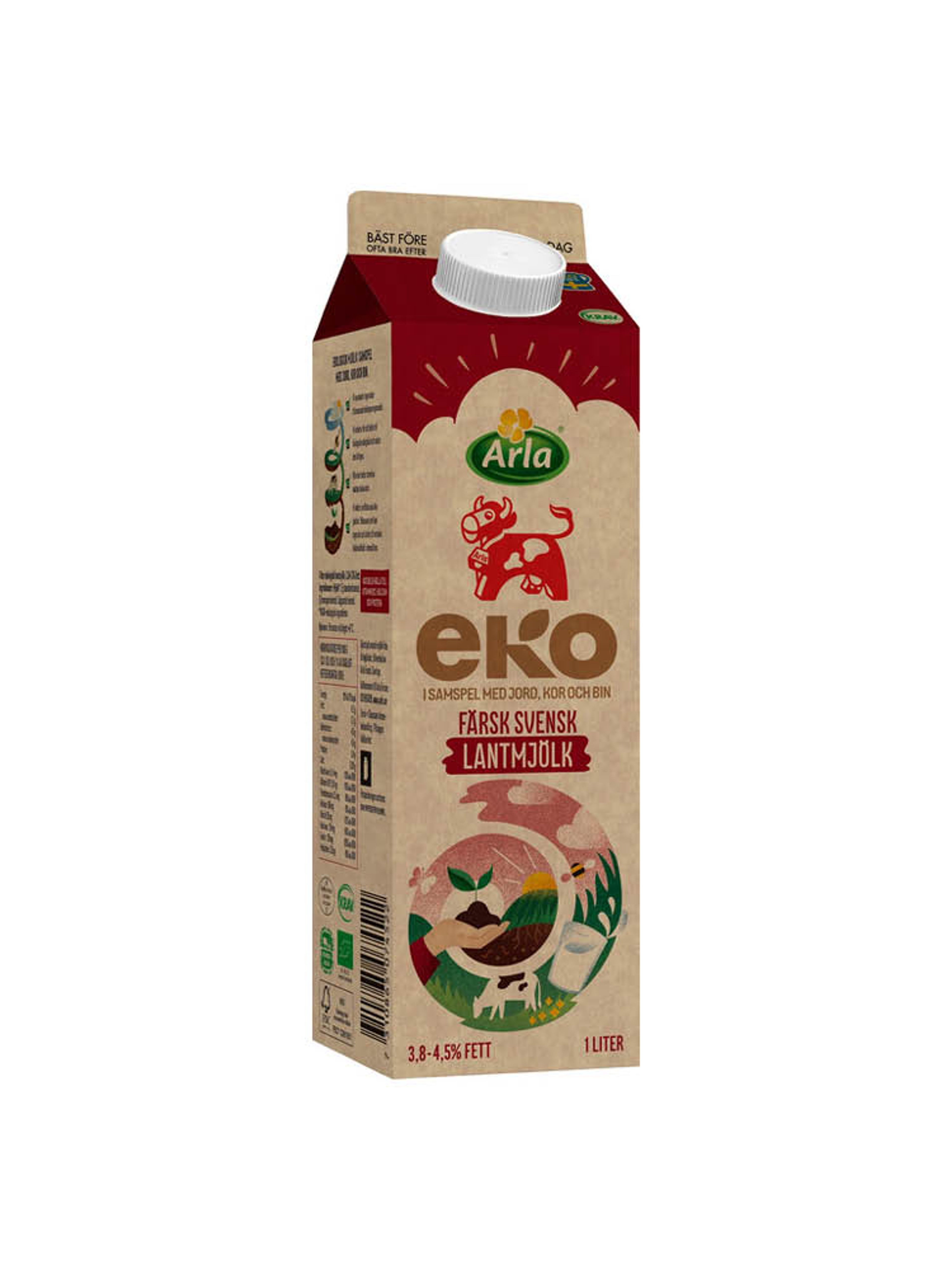 Produktbild som visar Arla Ko Ekologisk Lantmjölk 3,8-4,5% från Arla Ko® Eko