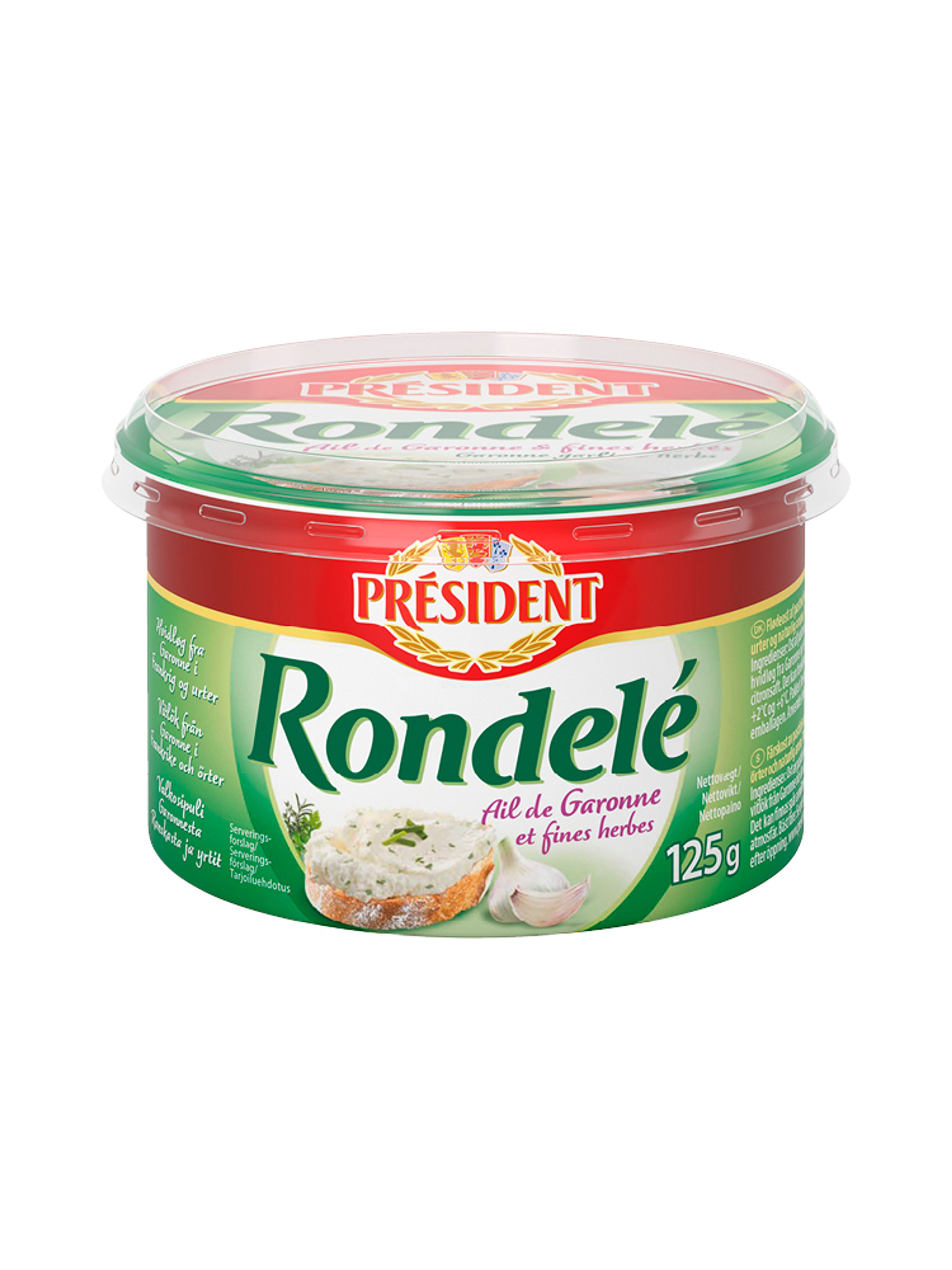 Produktbild som visar Rondelé Vitlök & Örter från Président