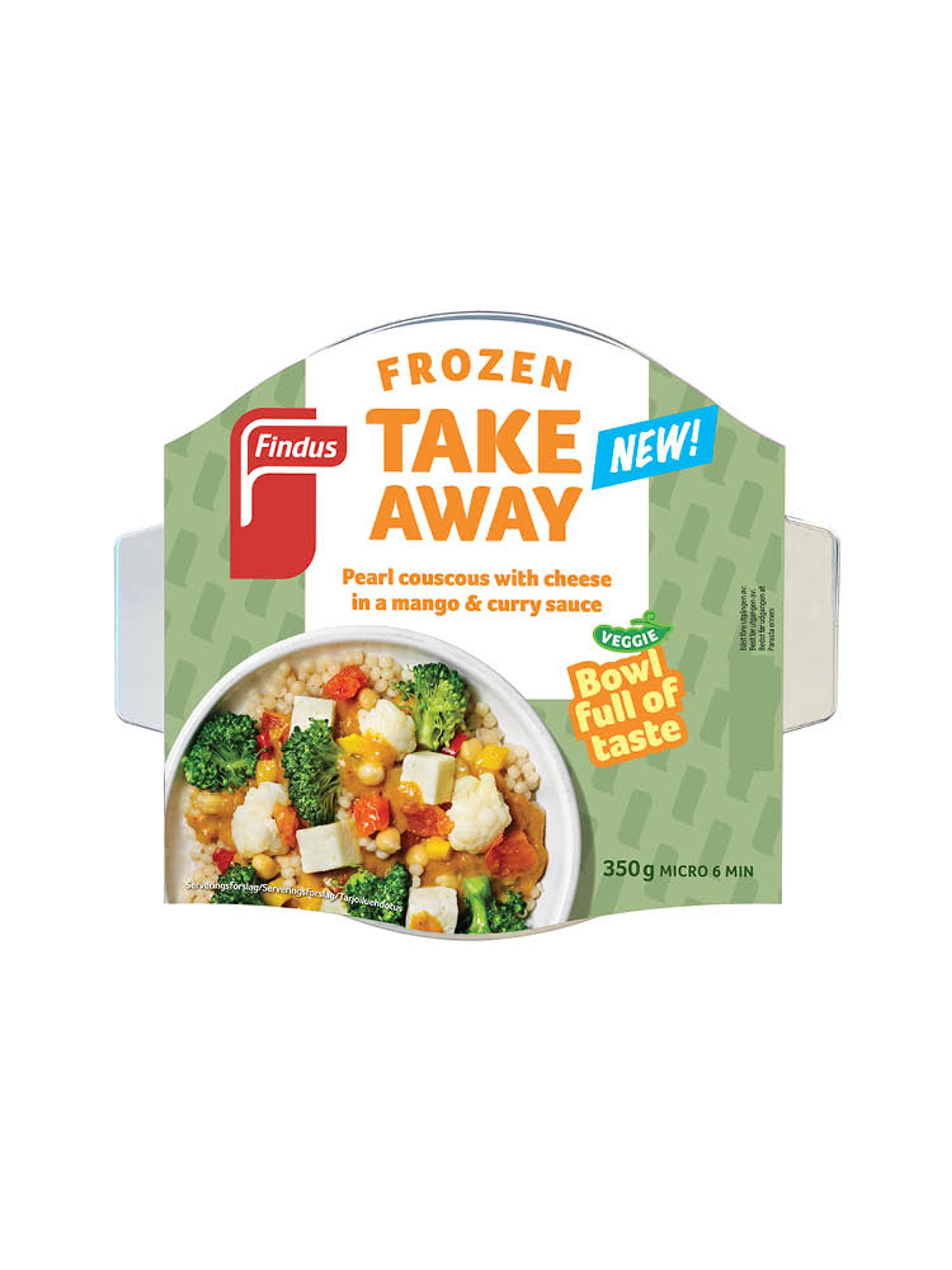 Produktbild som visar Pärlcouscous med ost i mango & currysås från Findus