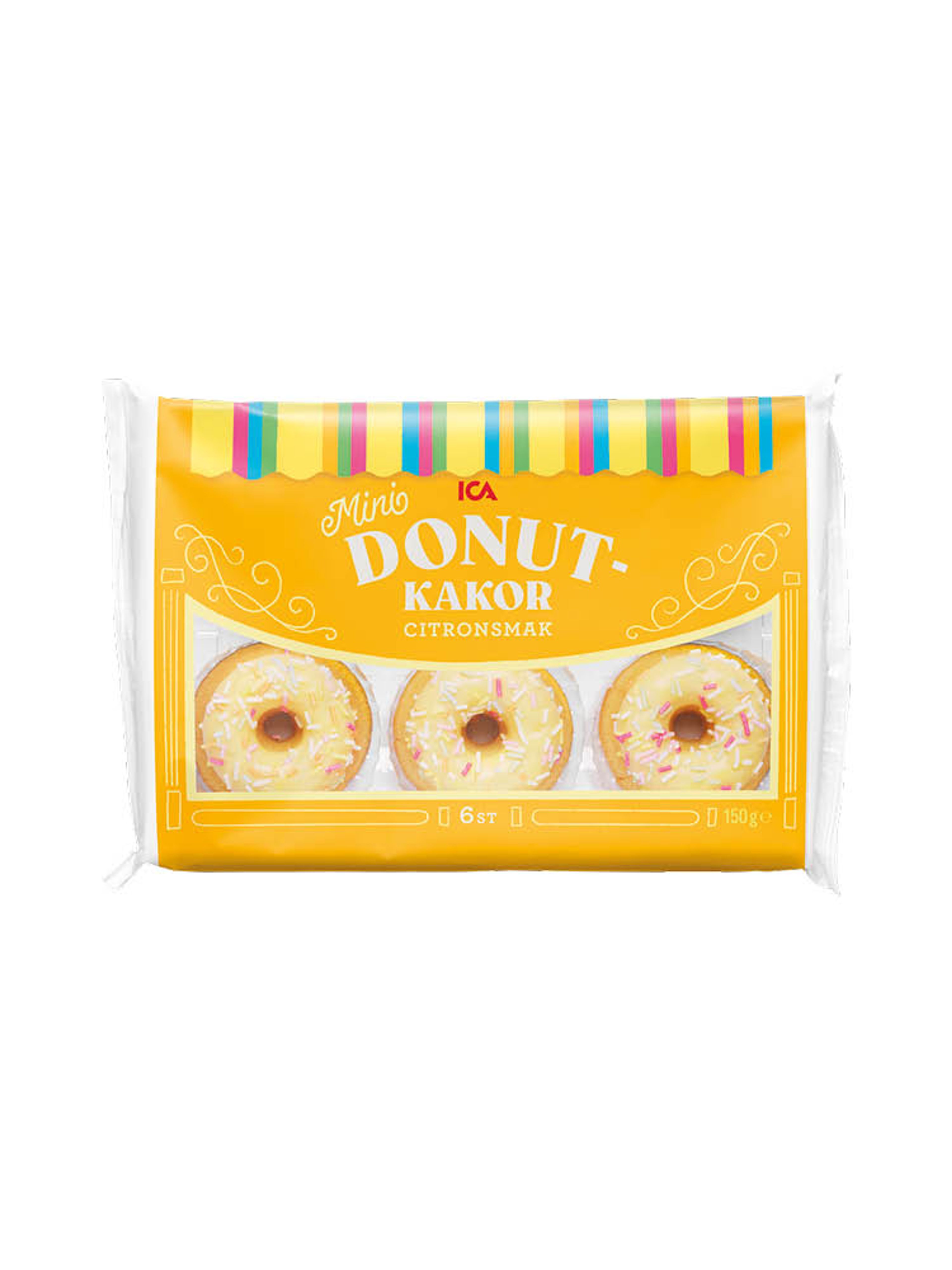 Produktbild som visar ICA Donutkakor Citron från ICA