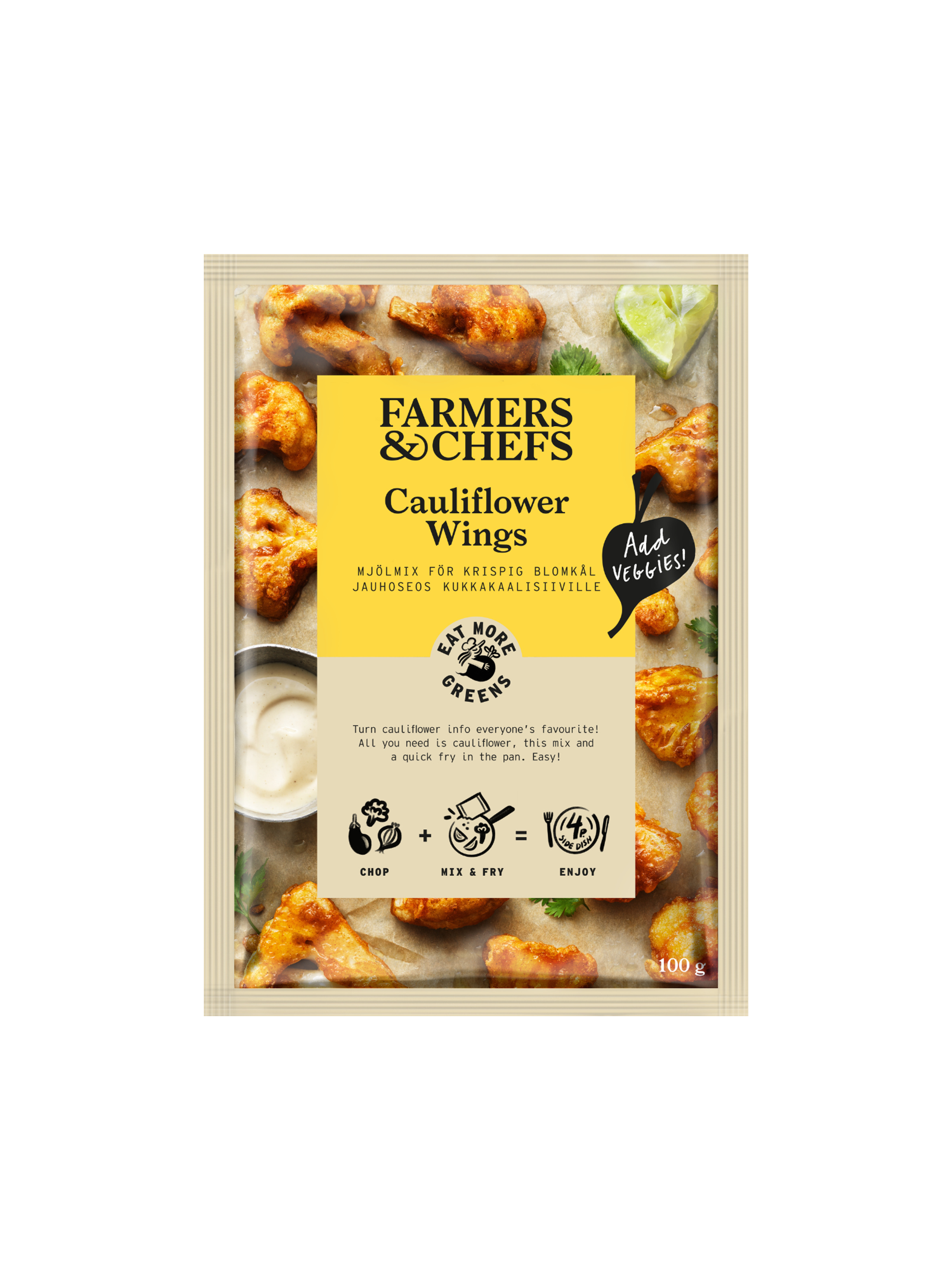 Produktbild som visar Cauliflower Wings från Farmers & Chefs