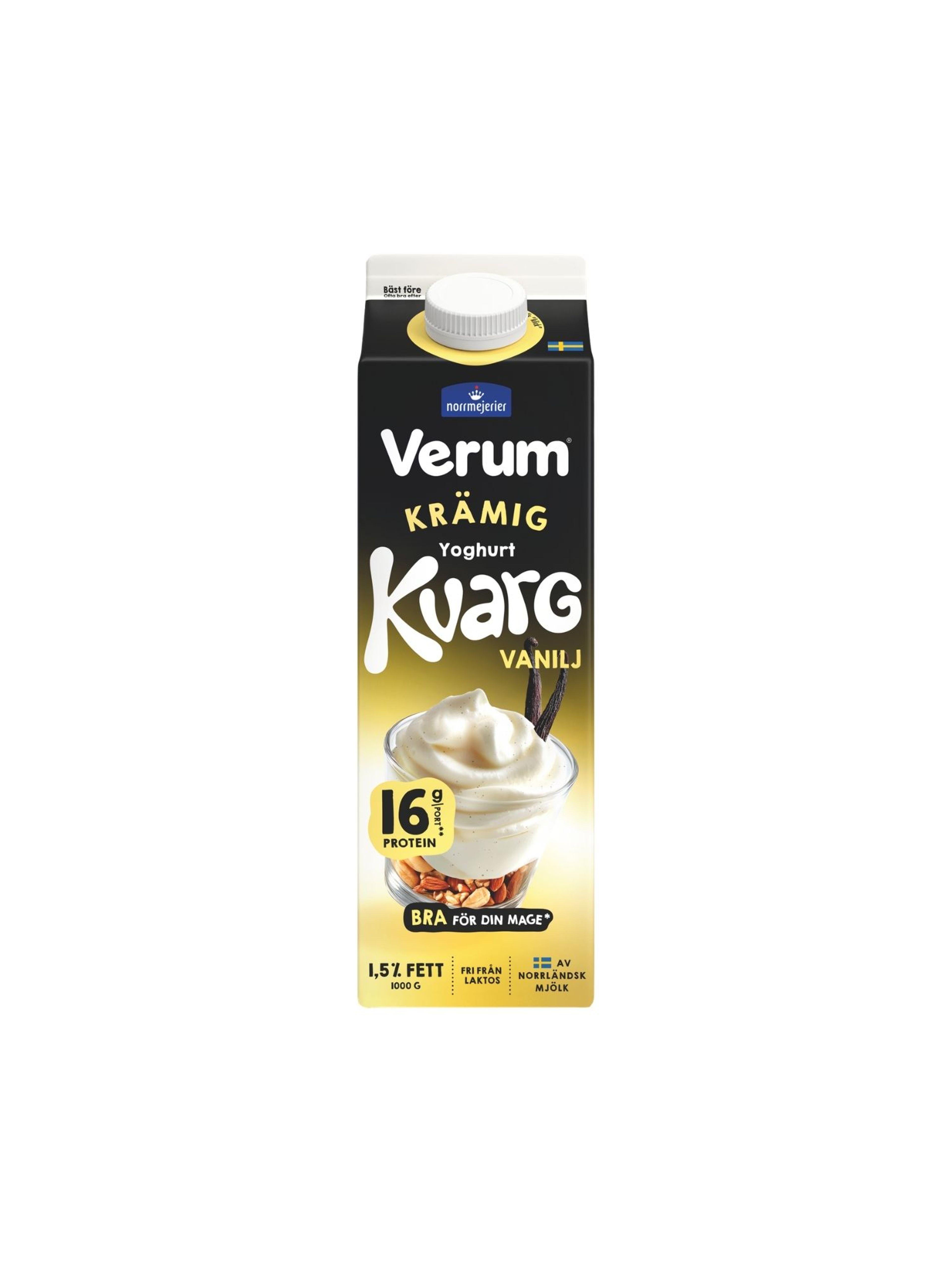 Produktbild som visar Yoghurtkvarg Vanilj 1,5% från Verum