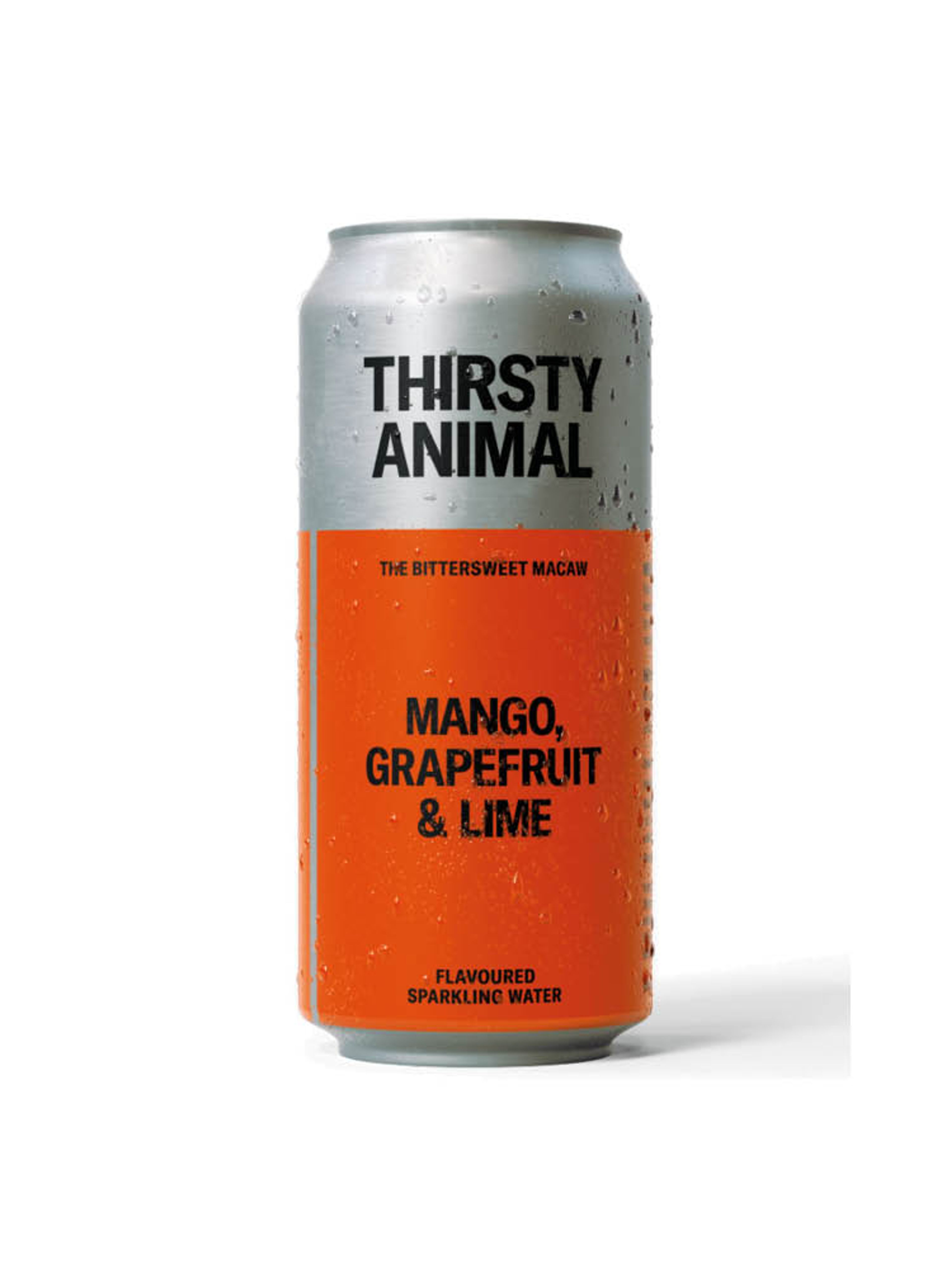 Produktbild som visar The Bittersweet Macaw Mango, Grapefruit, Lime från Thirsty Animal