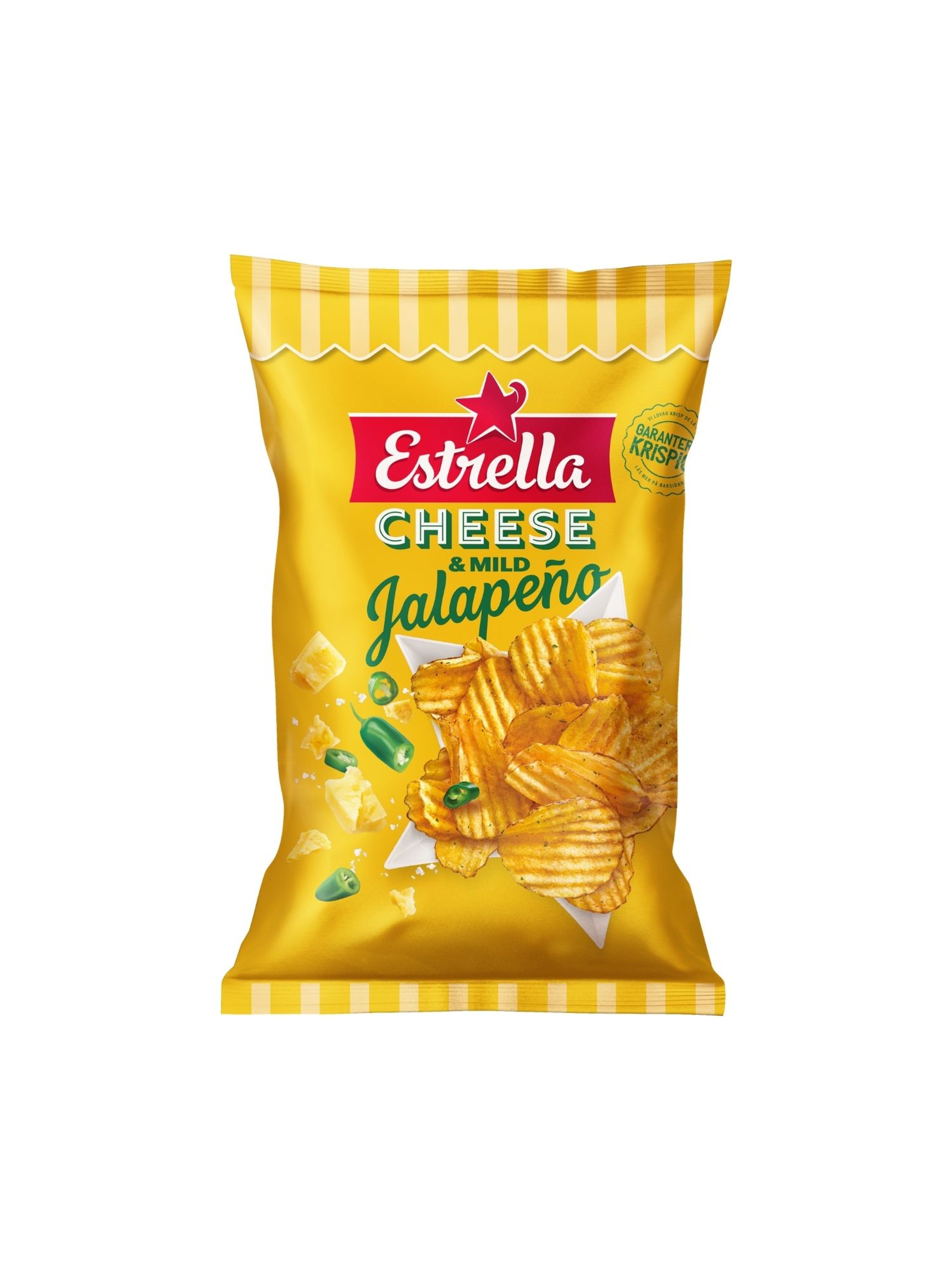 Produktbild som visar Chips Cheese & Mild Jalapeño från Estrella