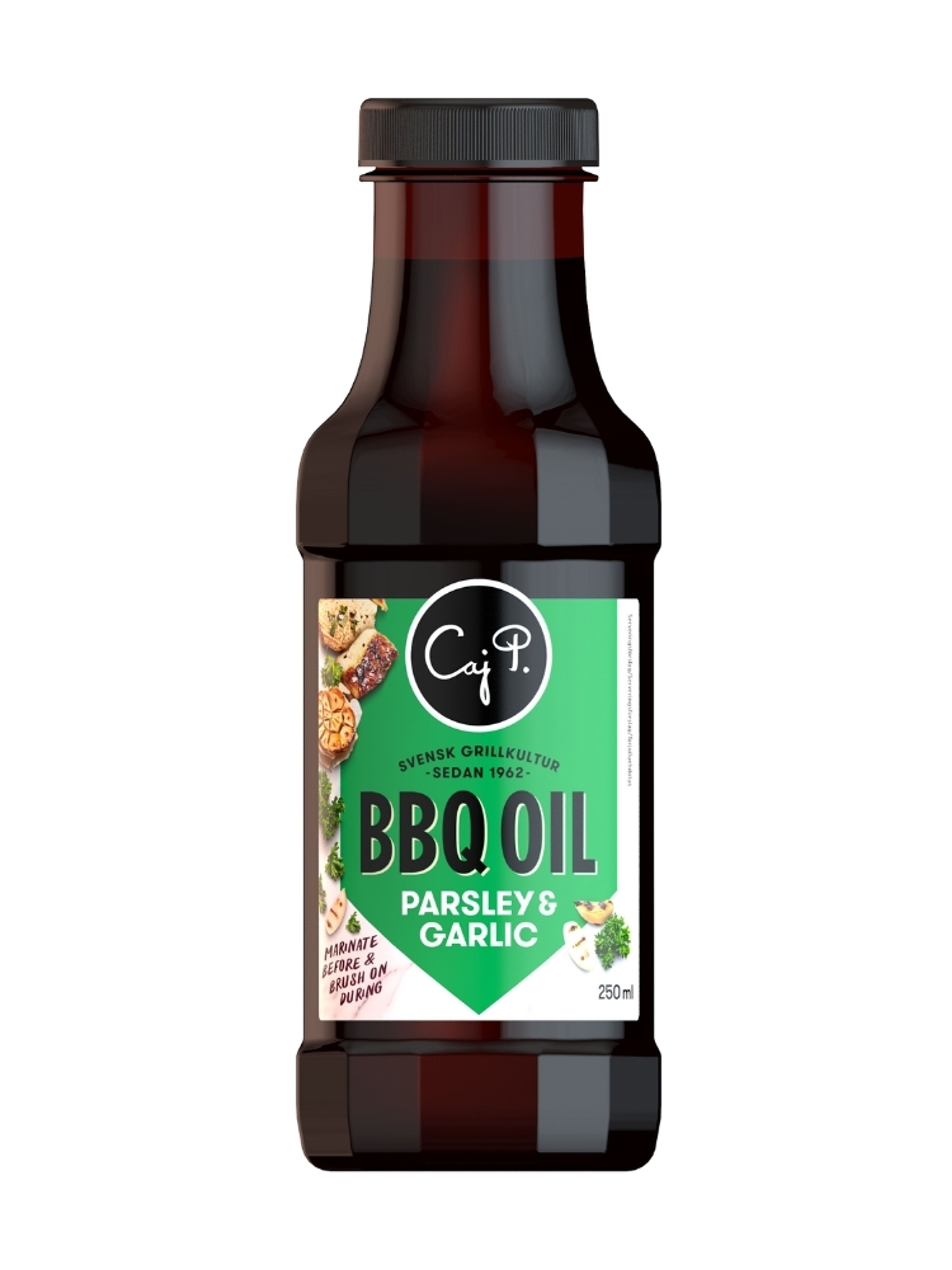 Produktbild som visar Grillolja Parsley & Garlic från Caj P
