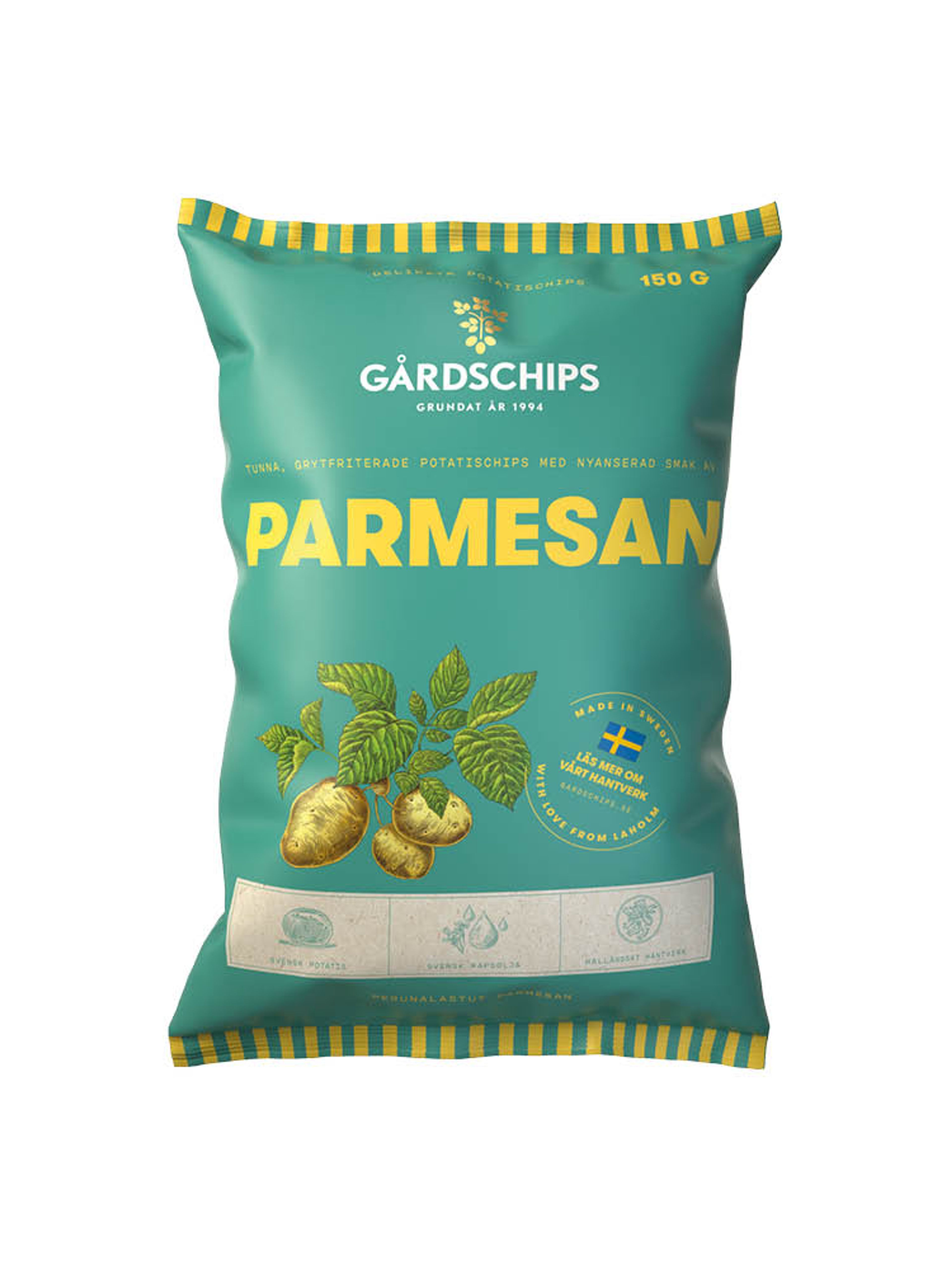 Produktbild som visar Gårdschips Parmesan från Gårdschips