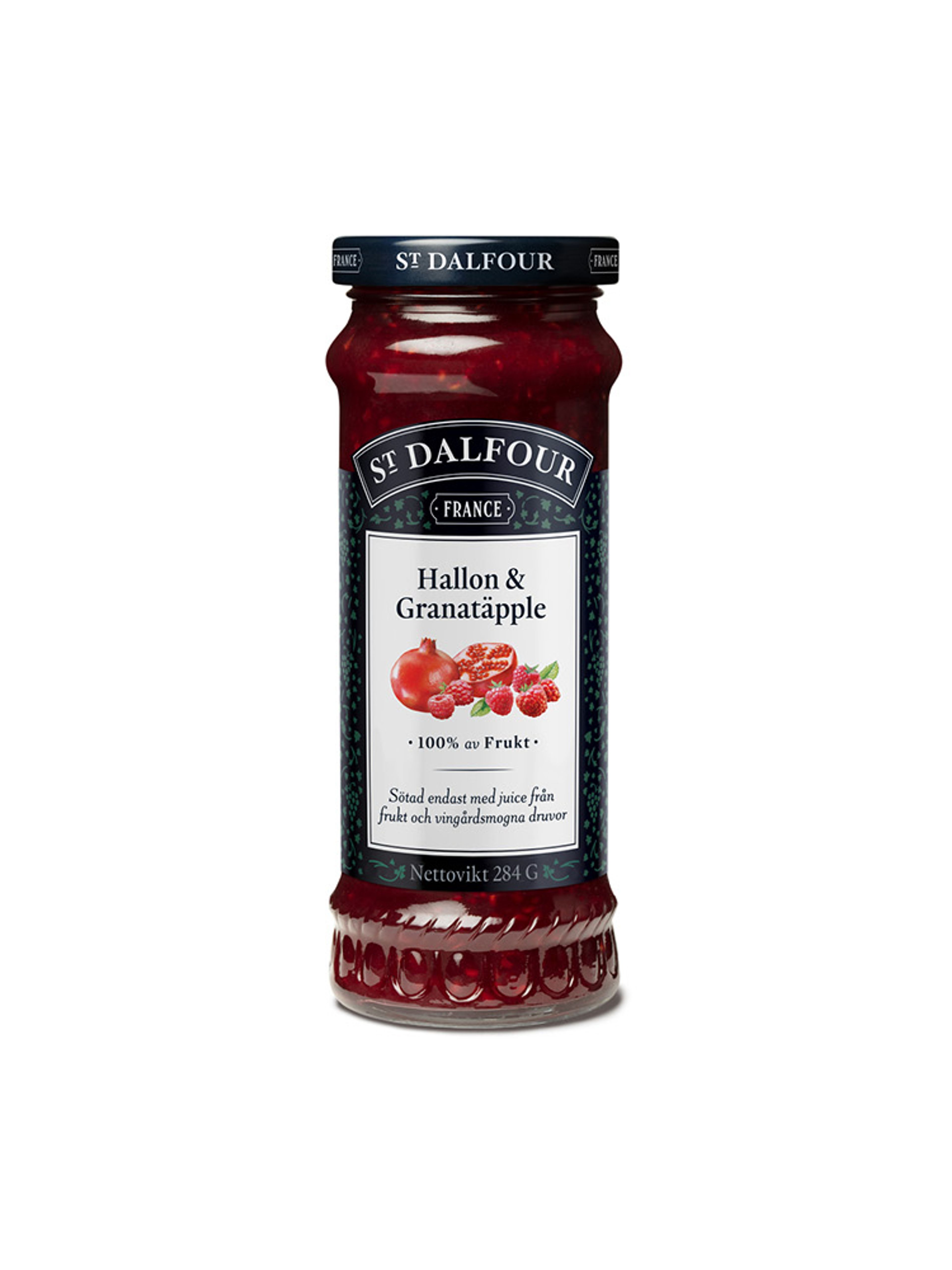 Produktbild som visar Hallon & Granatäpple från St. Dalfour