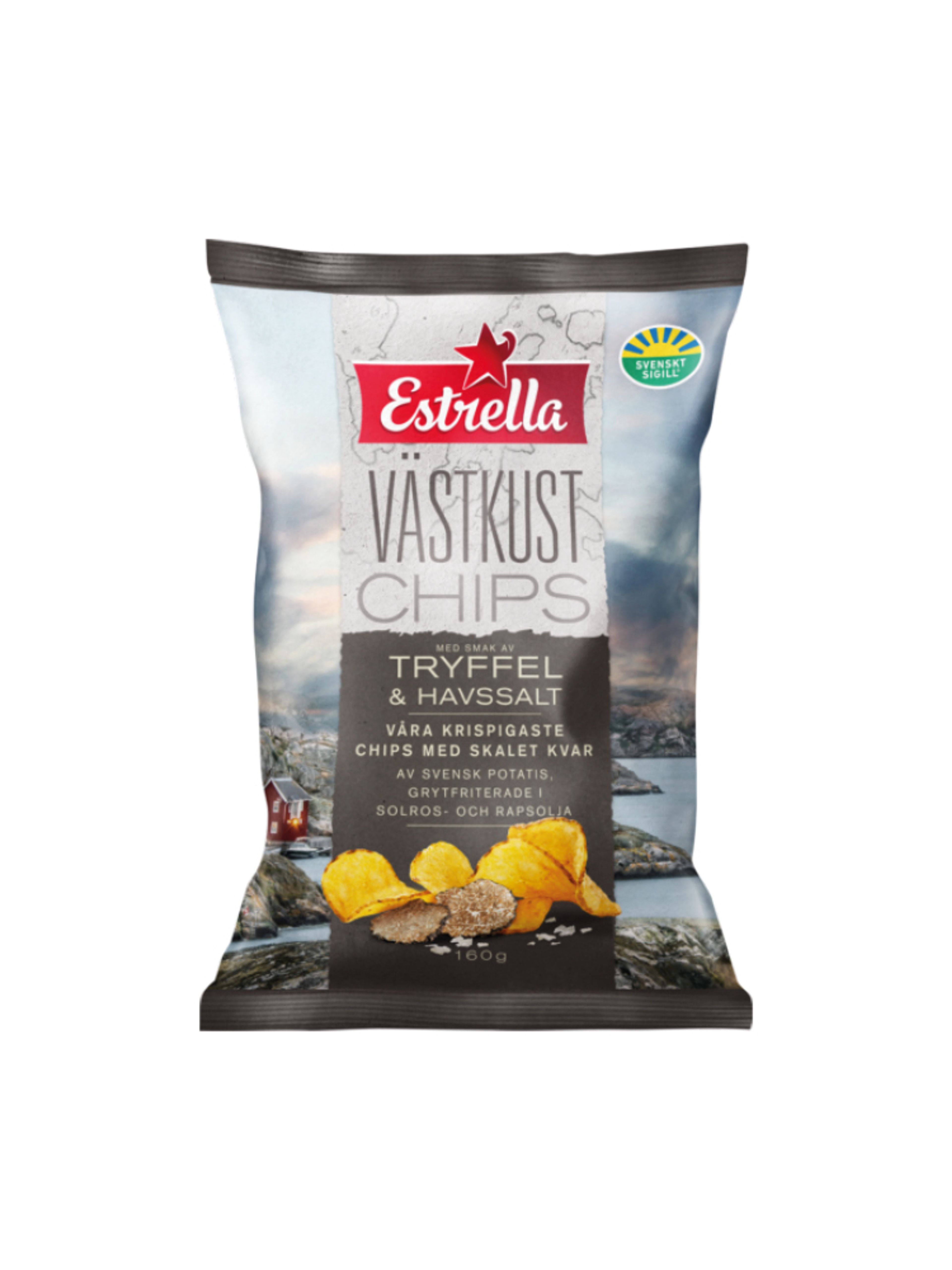 Produktbild som visar Västkustchips Tryffel från Estrella