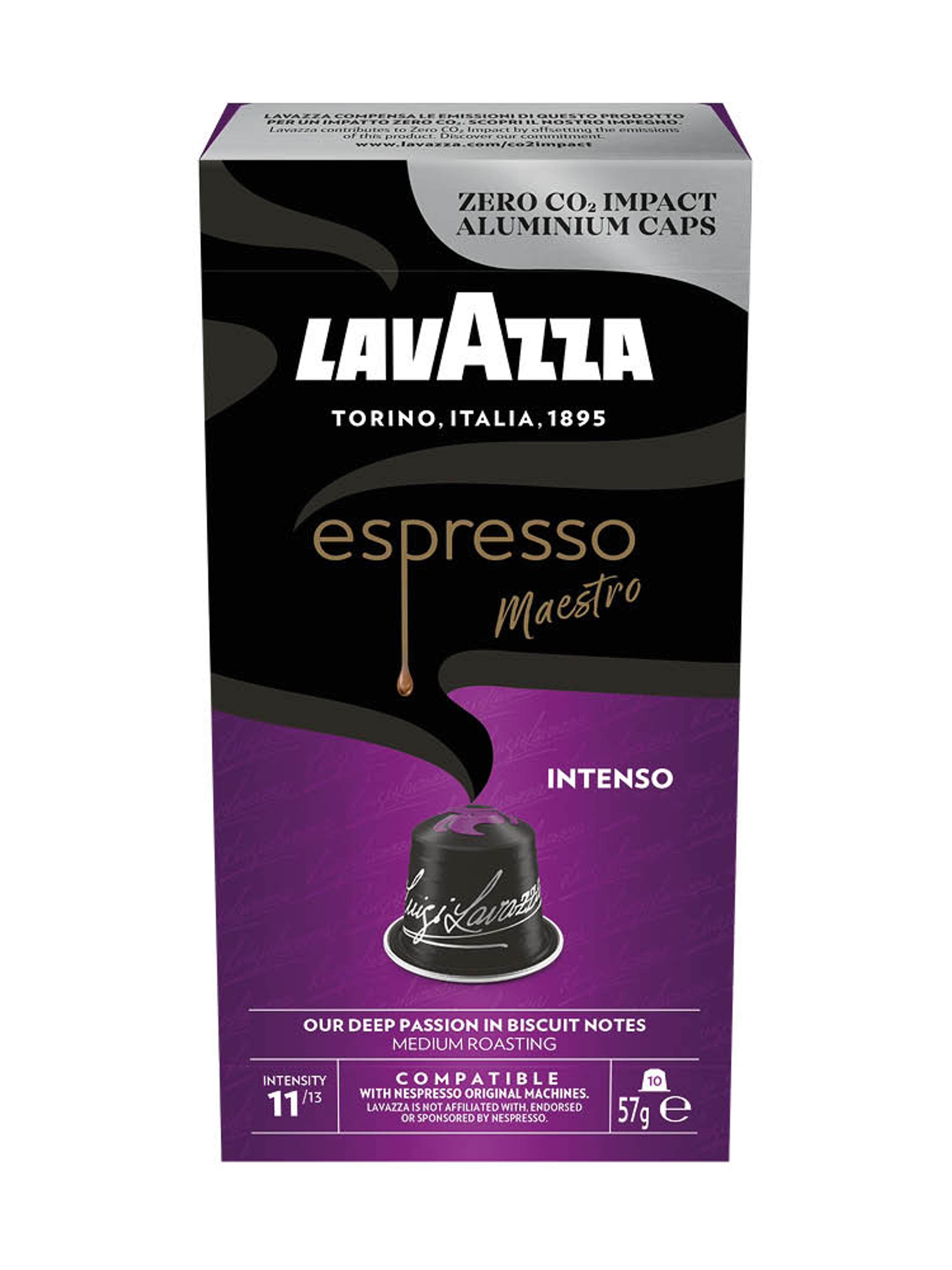 Produktbild som visar Espresso Kaffekapslar Intenso från Lavazza