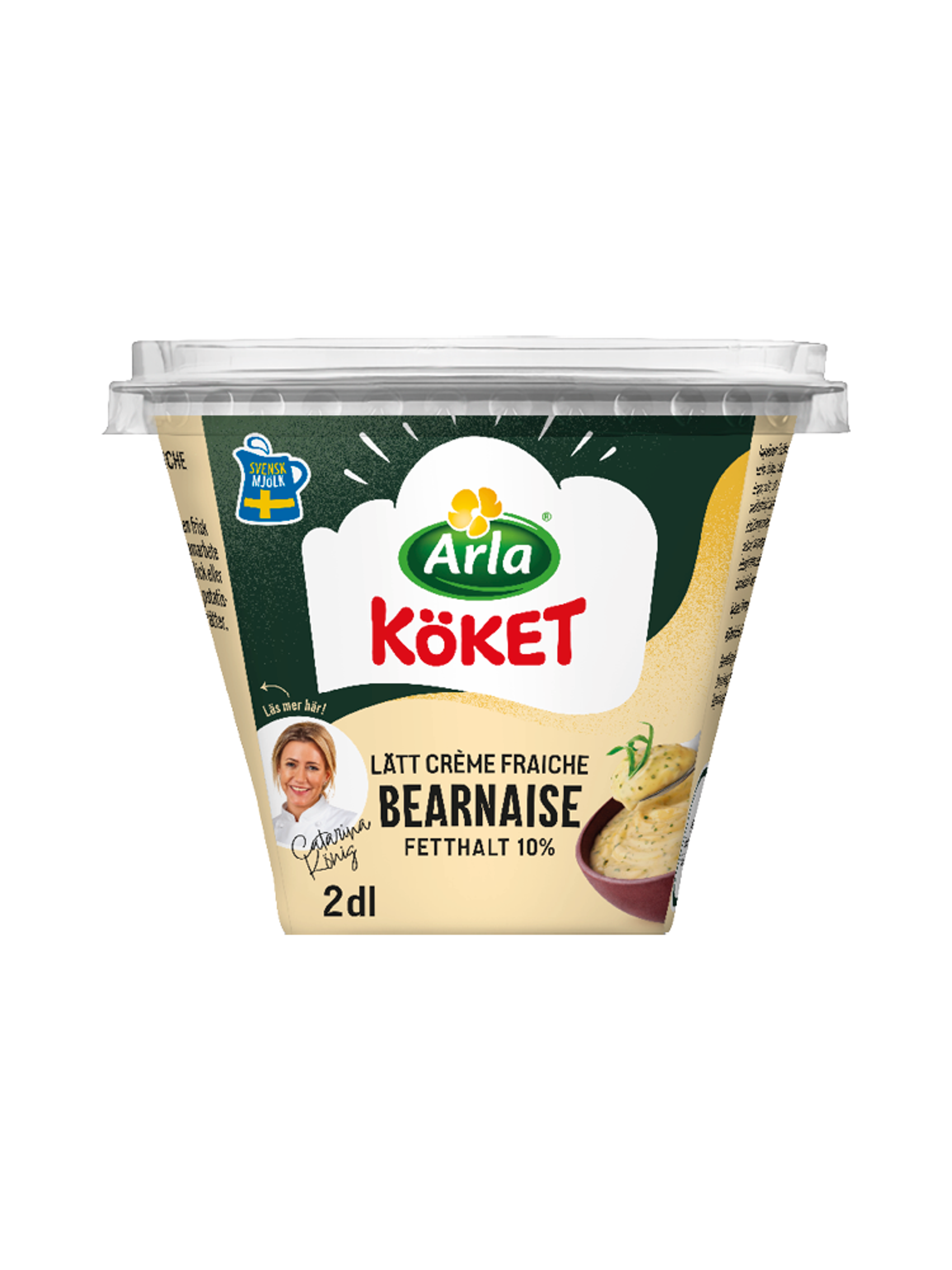 Produktbild som visar Lätt Crème Fraiche Bearnaise 10% från Arla Köket®