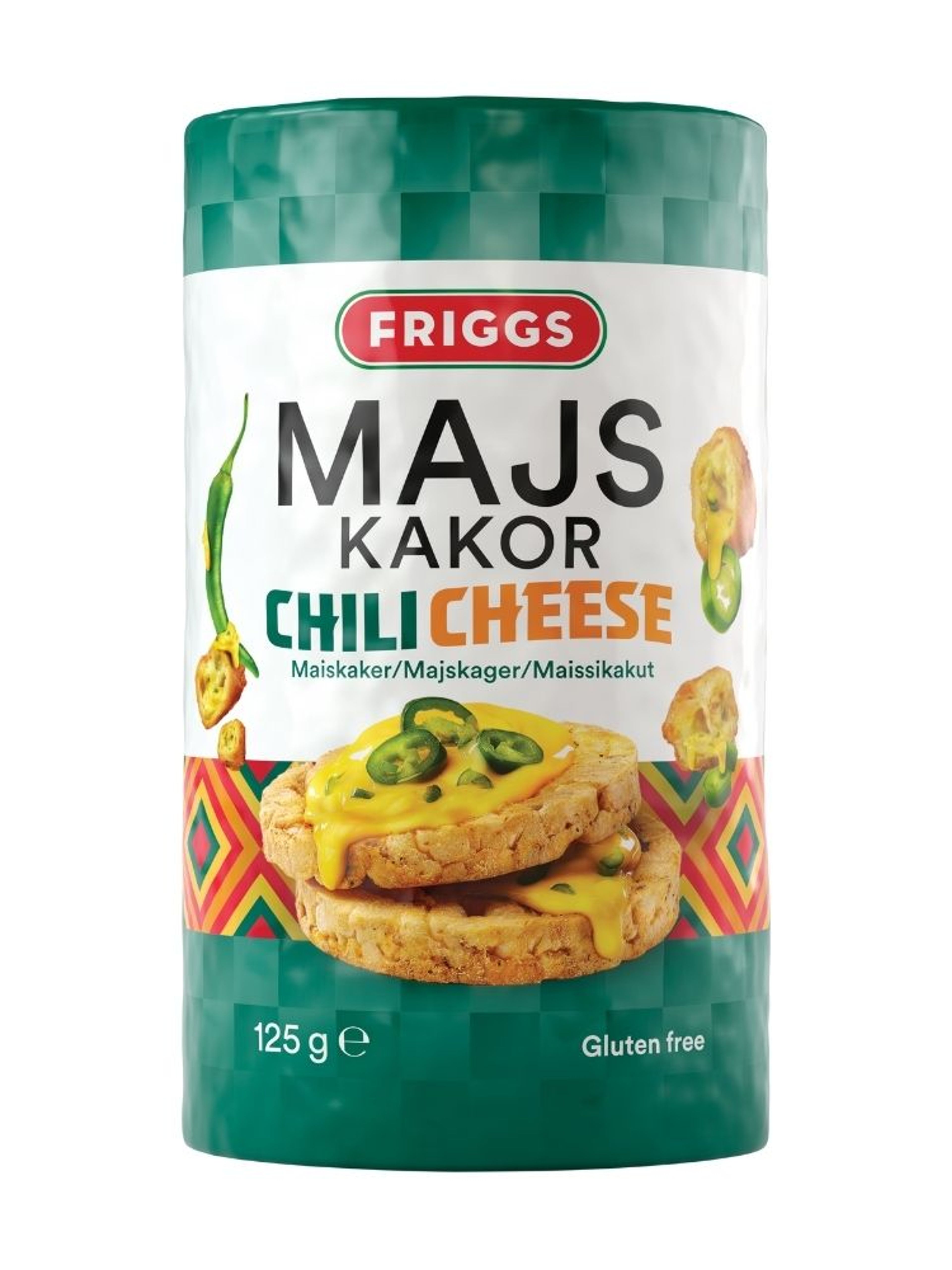 Produktbild som visar Majskaka Chilicheese från Friggs