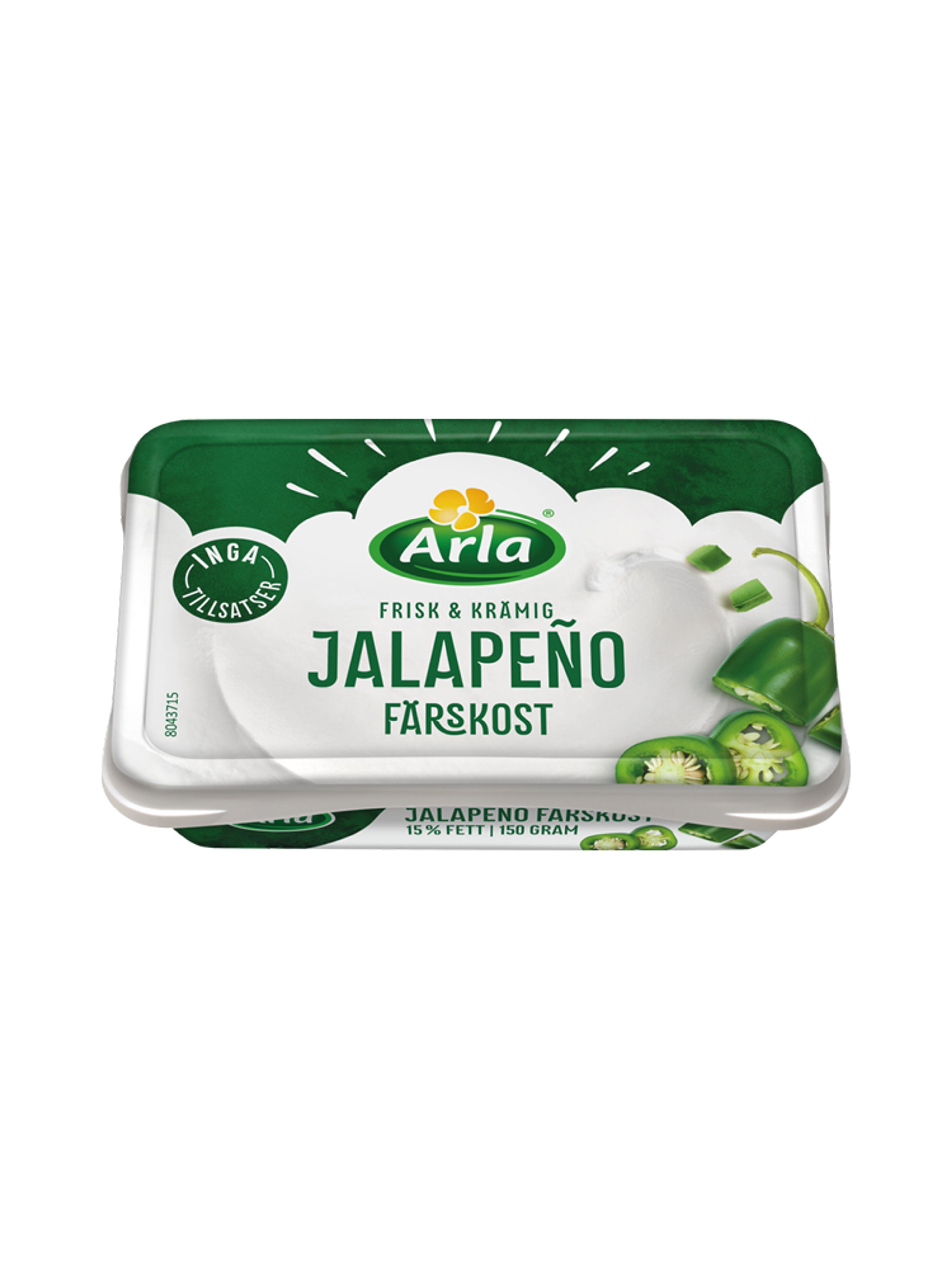 Produktbild som visar Jalapeño färskost från Arla Ko®
