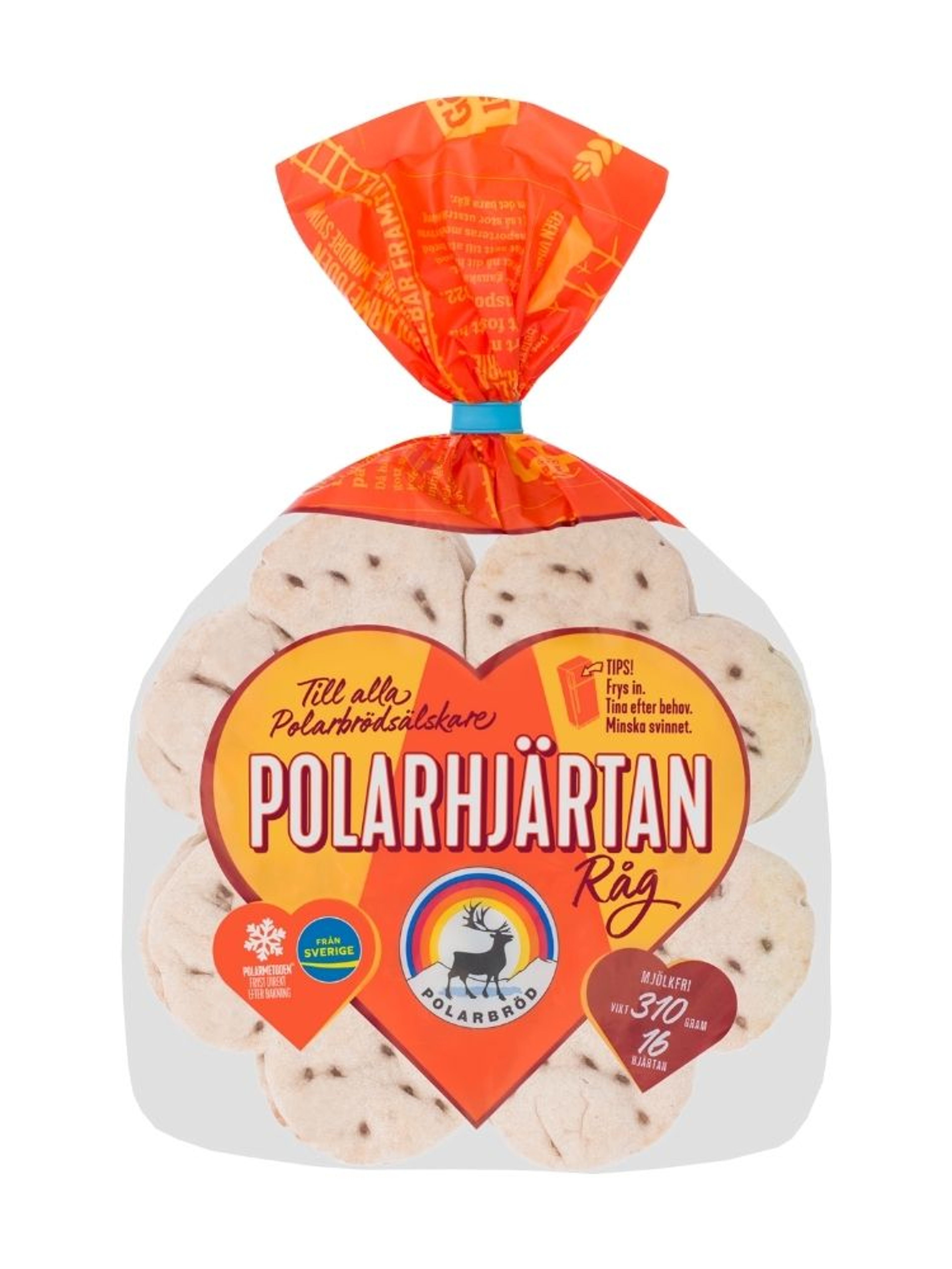Produktbild som visar Polarhjärtan från Polarbröd