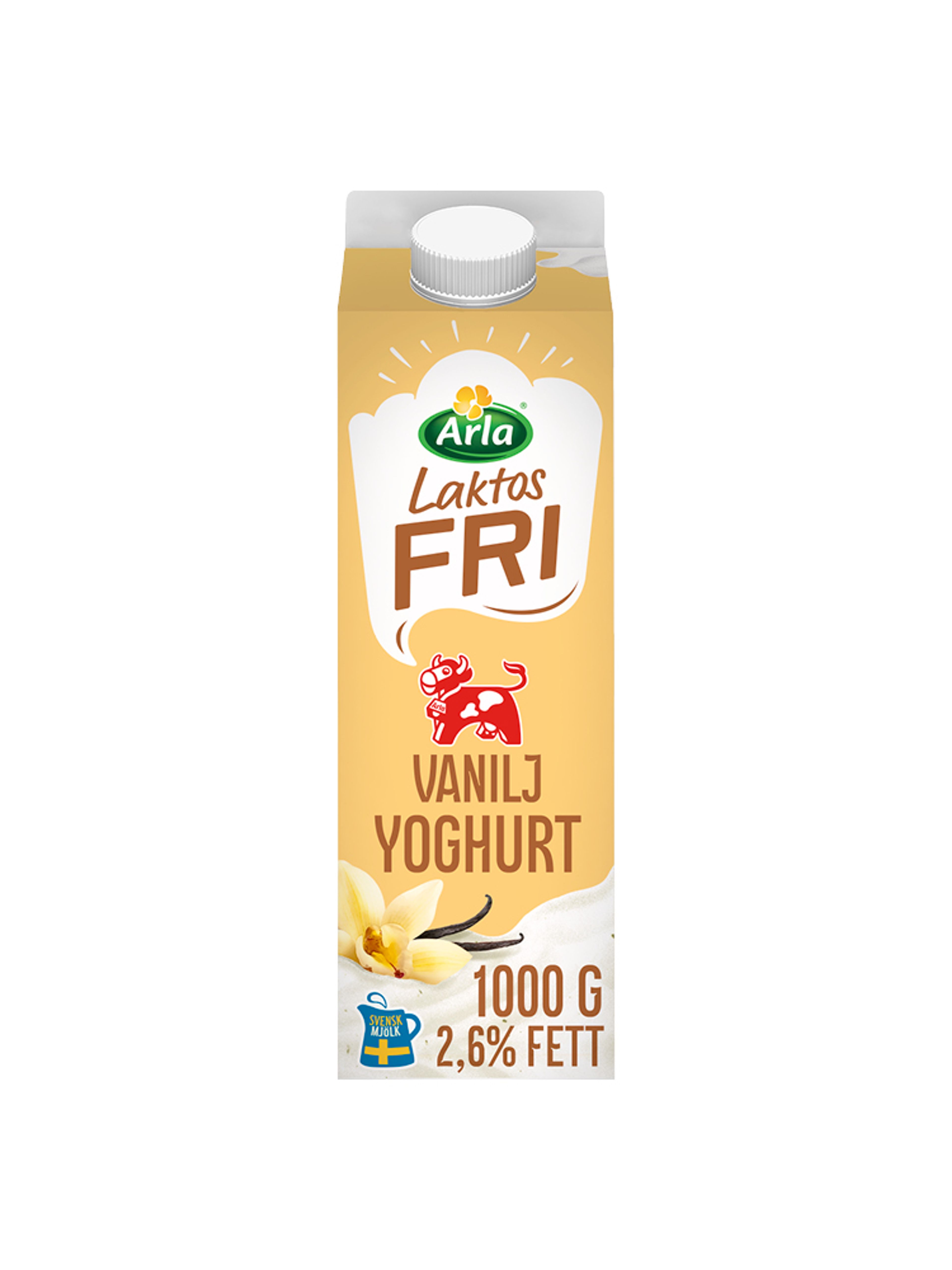 Produktbild som visar Laktosfri mild yoghurt van 2.6% från Arla Ko®