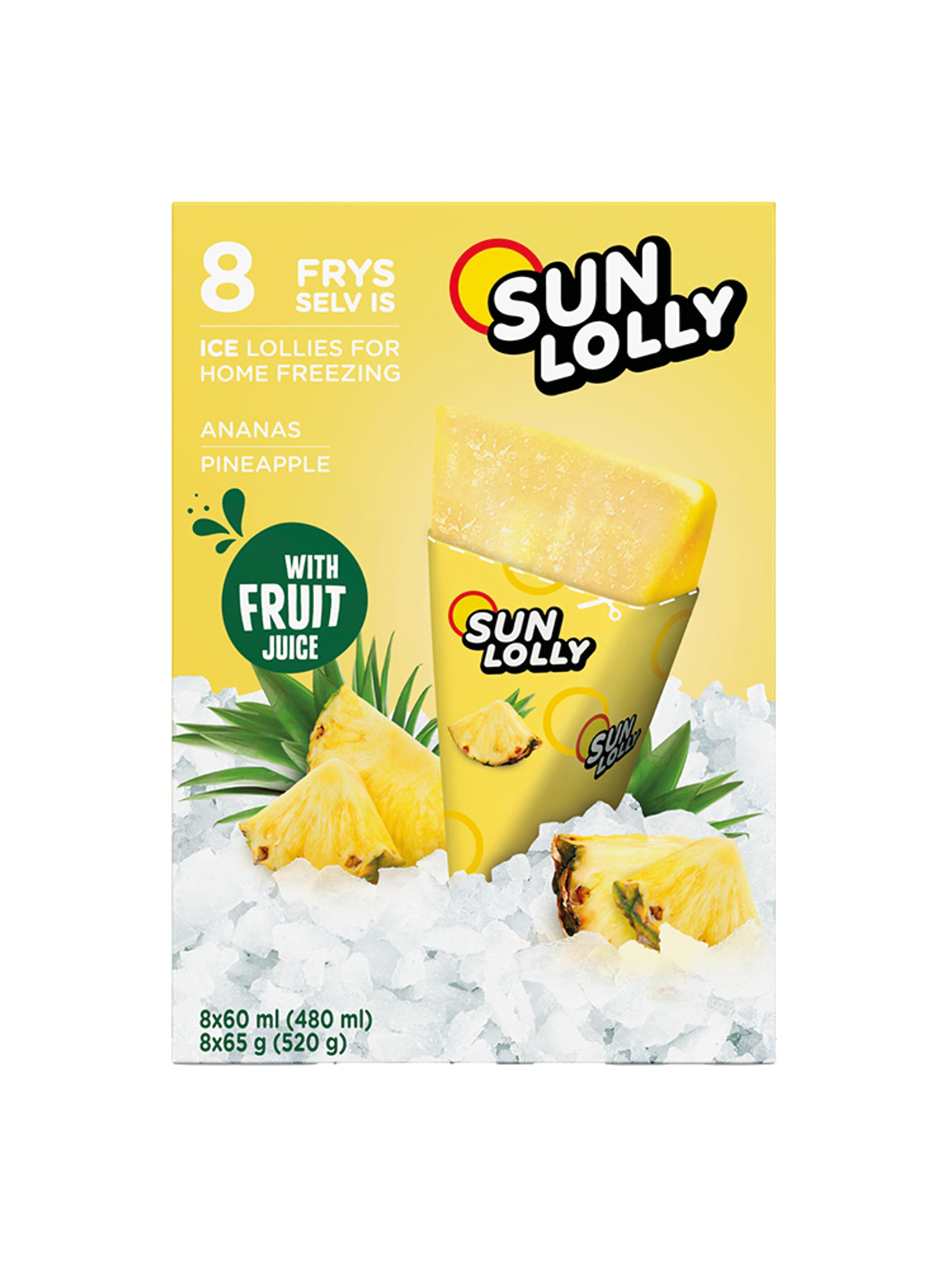 Produktbild som visar Isglass Pineapple från Sun Lolly
