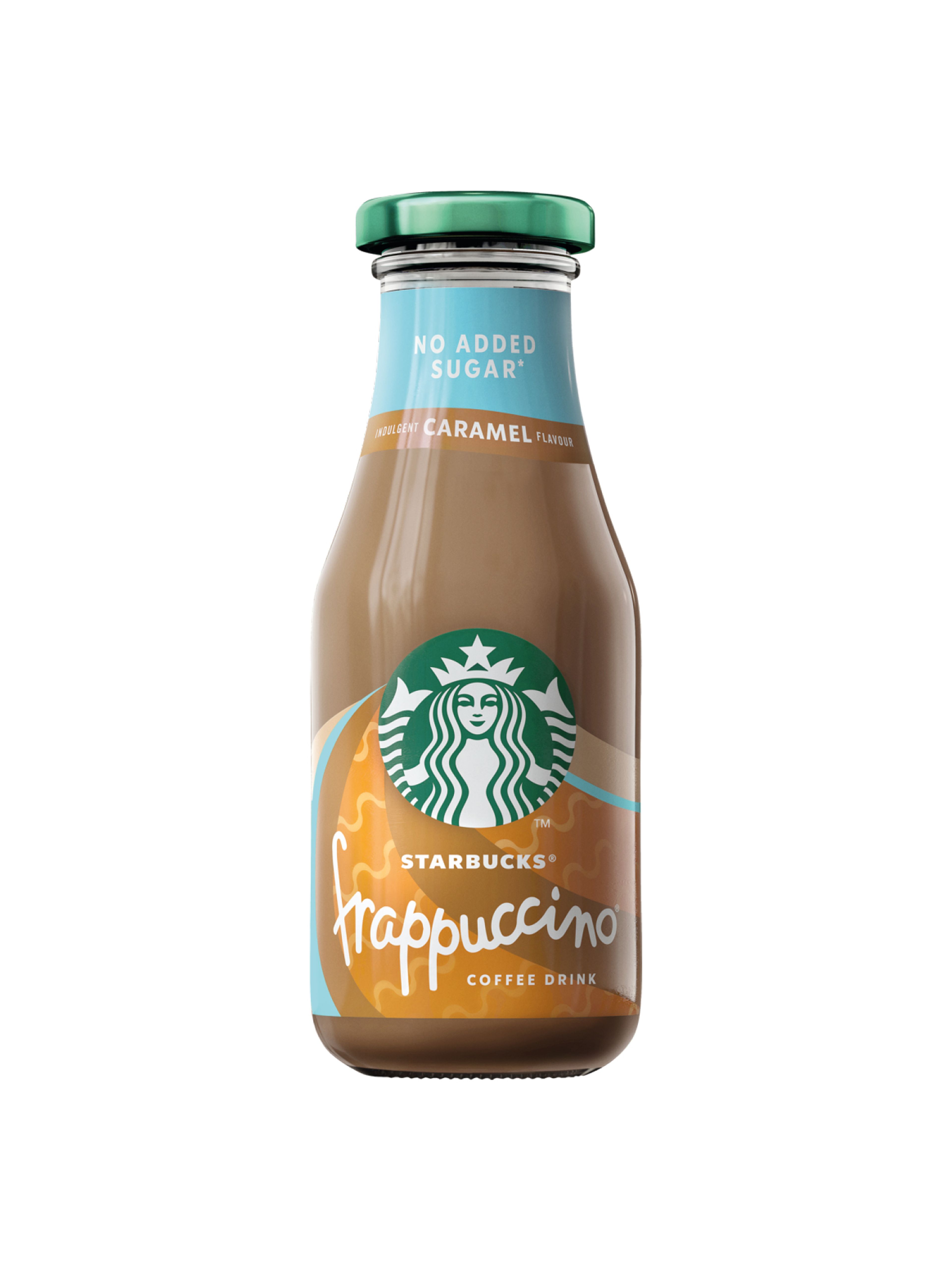 Produktbild som visar Frappuccino Caramel No Added Sugar från Starbucks