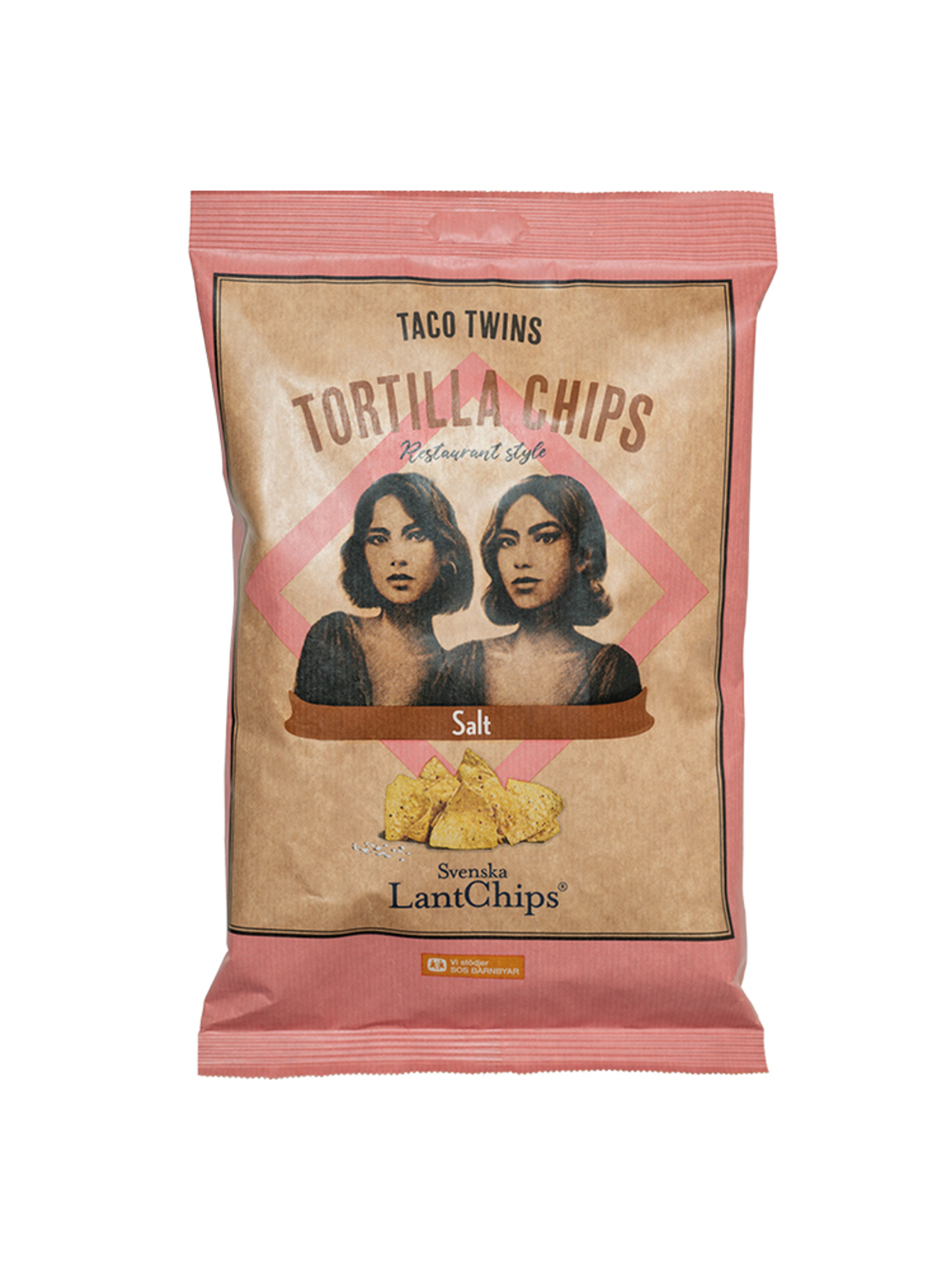 Produktbild som visar Tortilla Chips Salt från Svenska Lantchips