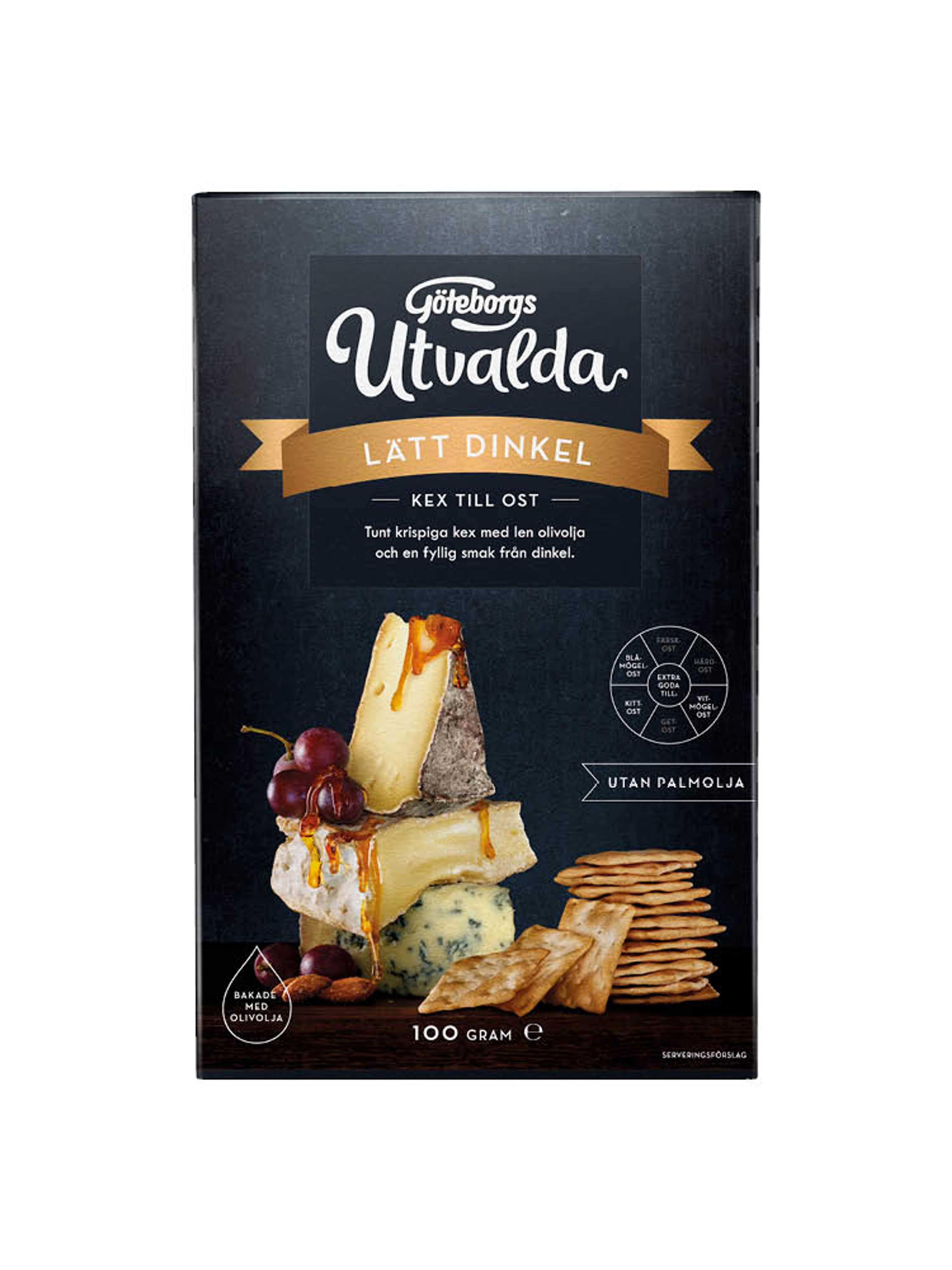 Produktbild som visar Göteborgs Utvalda Lätt Dinkel från Göteborgs Kex Utvalda