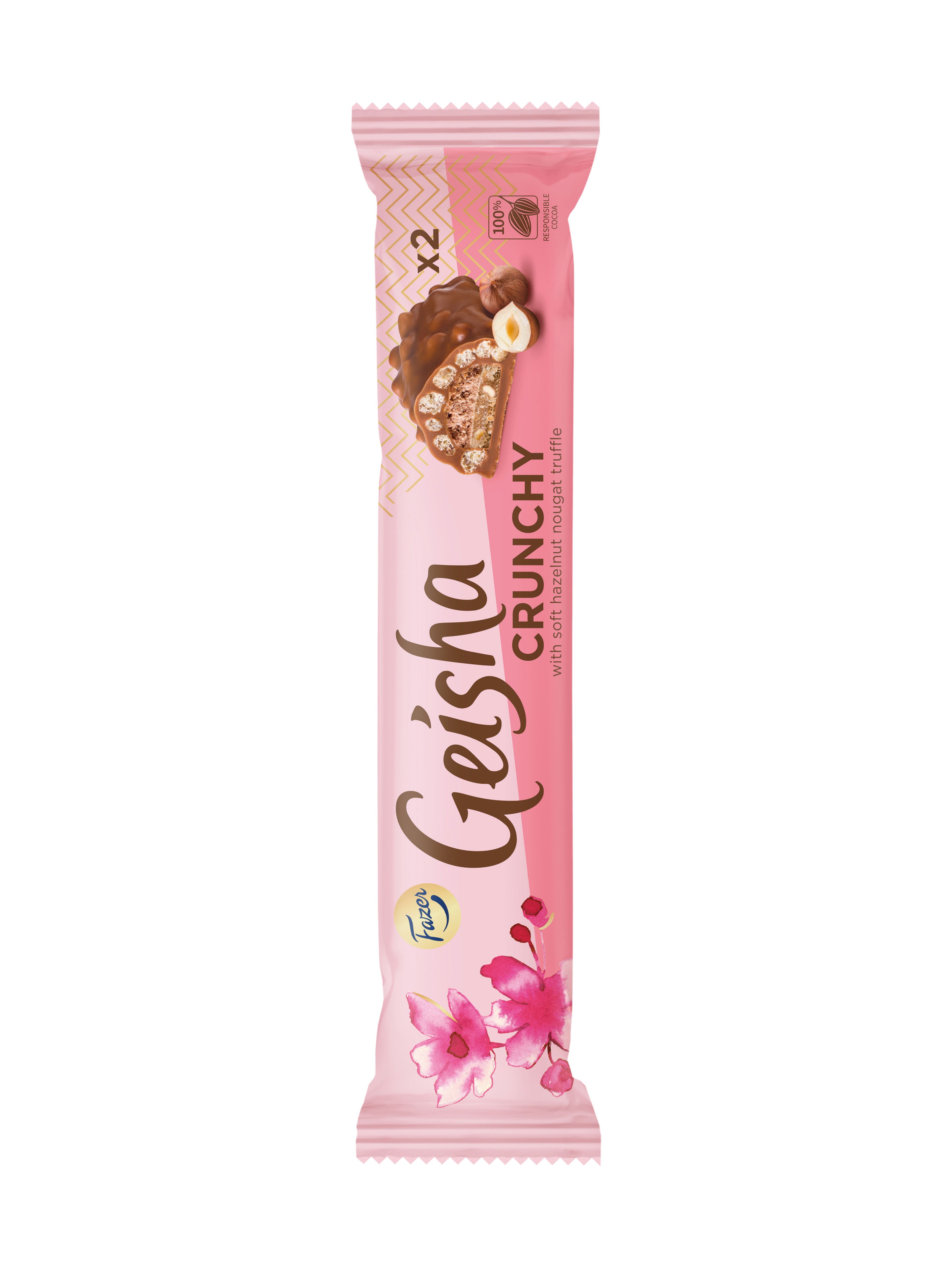 Produktbild som visar Geisha Crunchy från Fazer