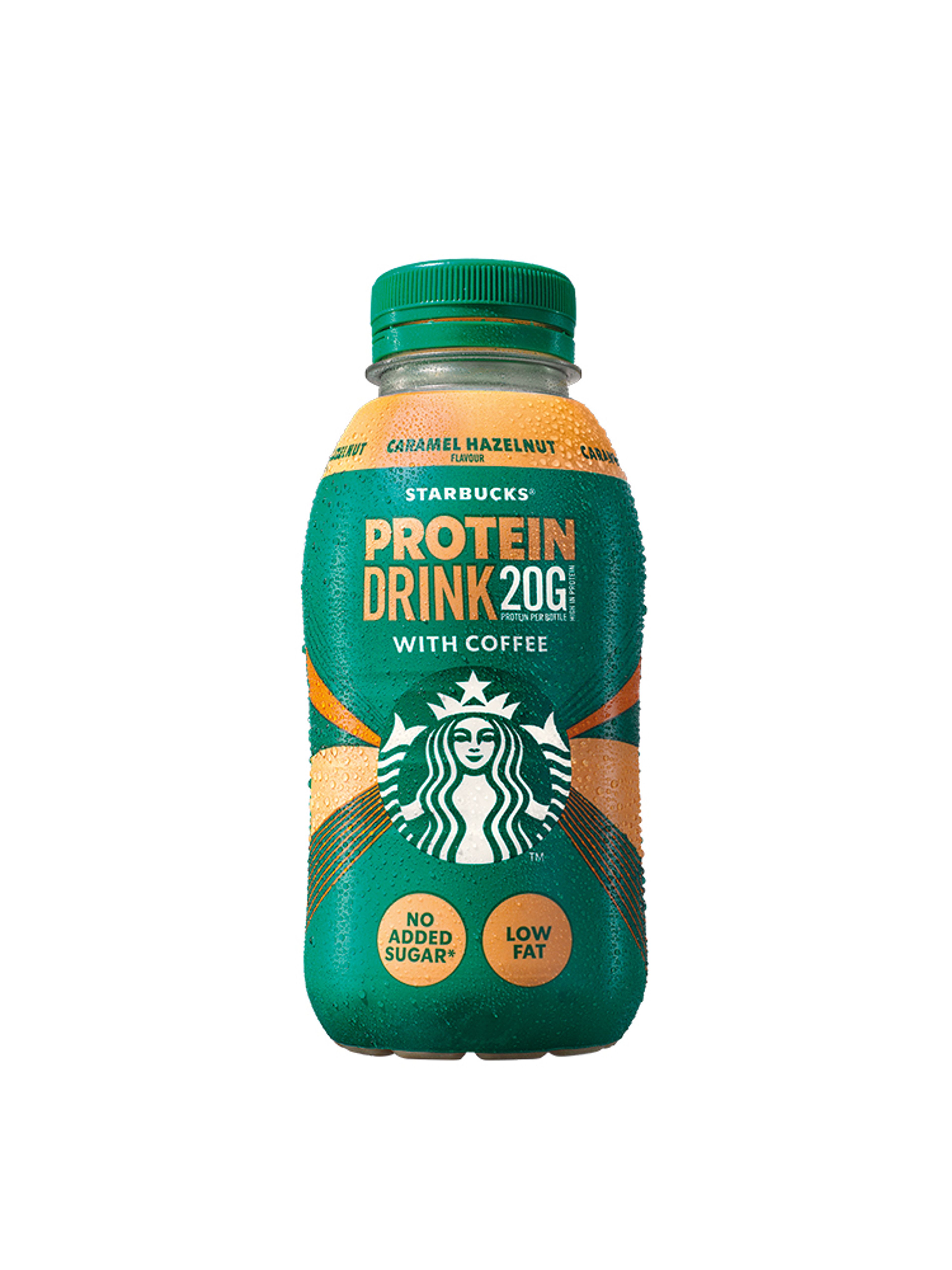 Produktbild som visar Protein Coffee Caramel Hazelnut från Starbucks