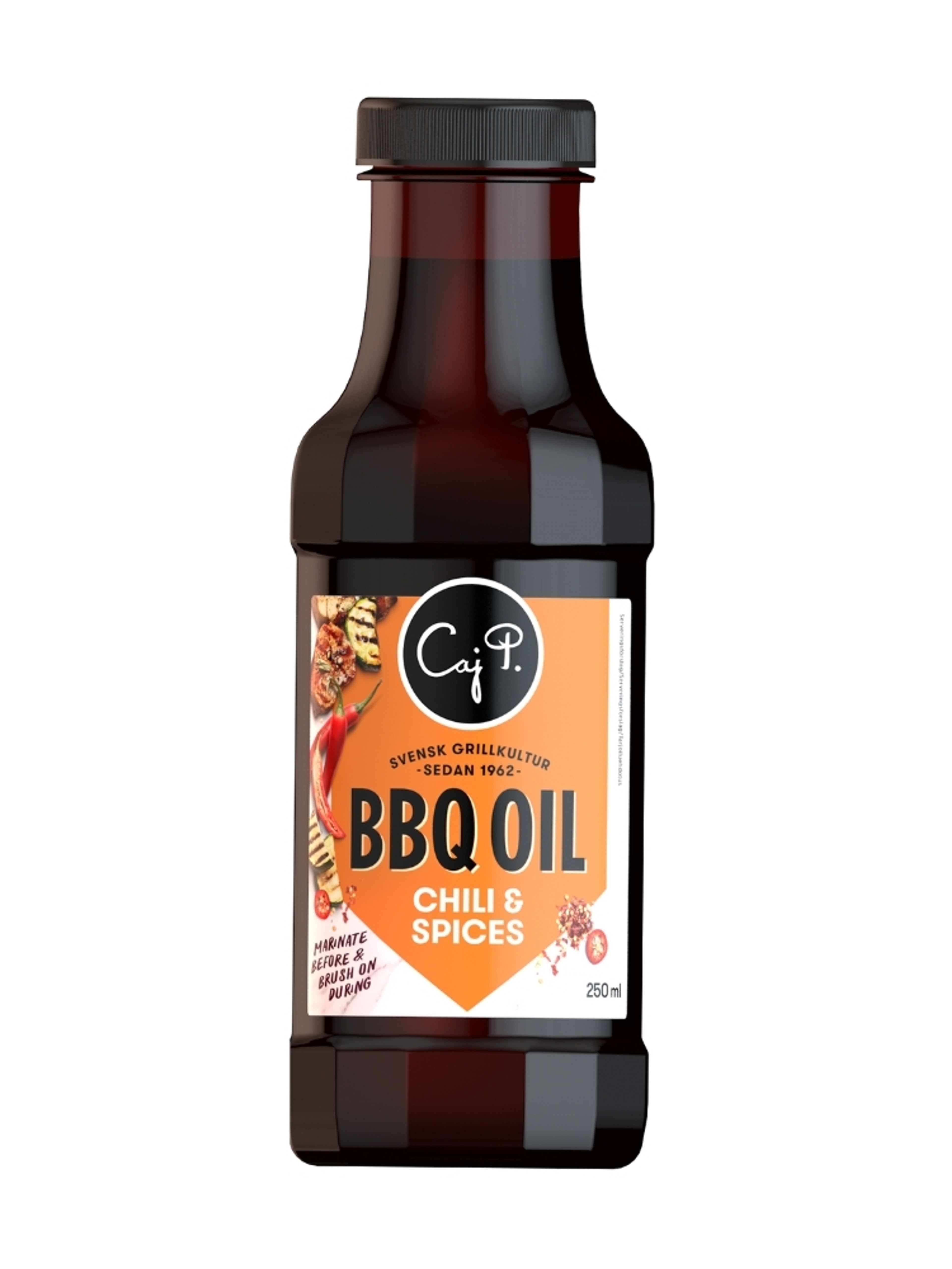 Produktbild som visar Grillolja Chili & Spices från Caj P