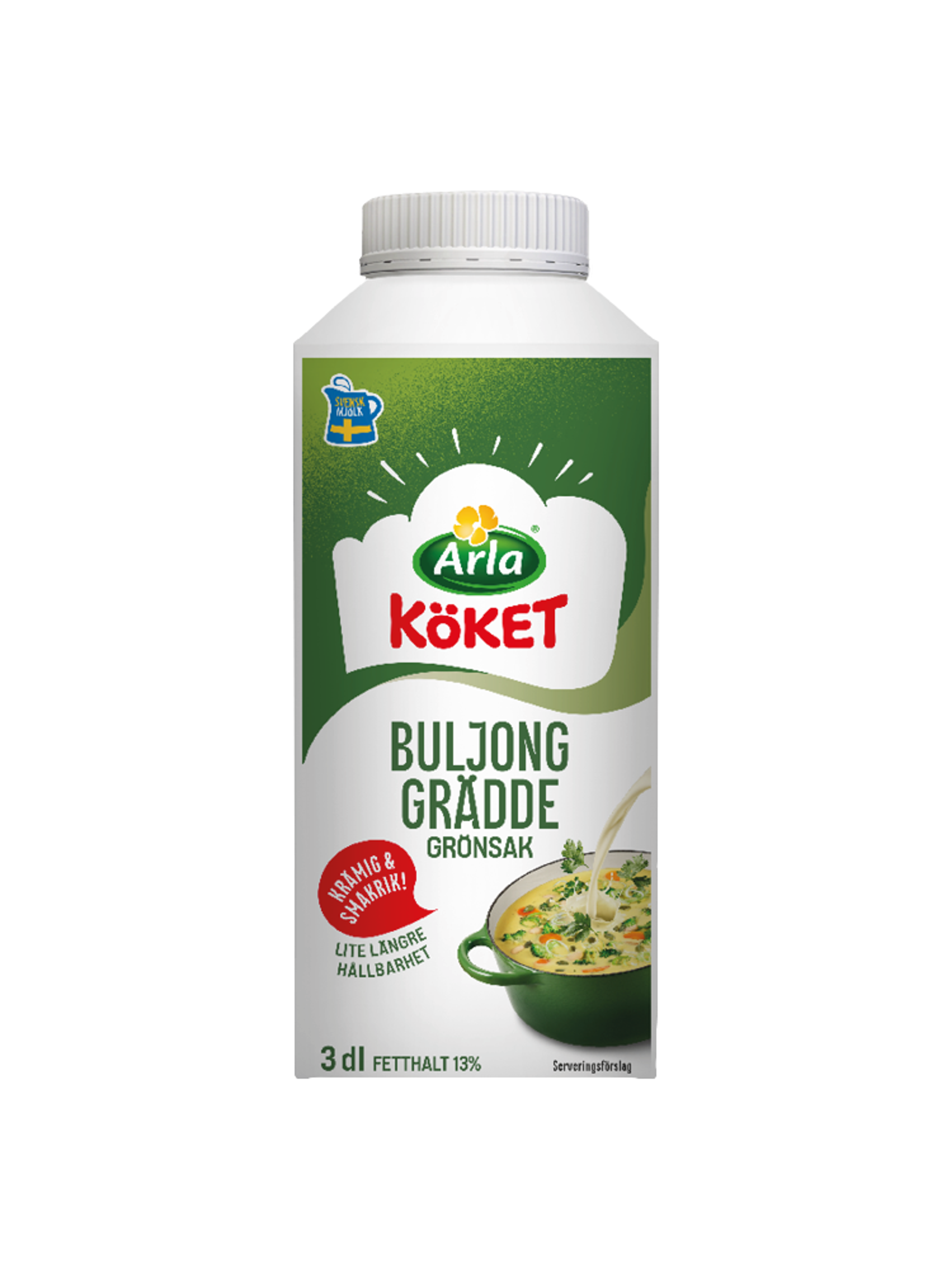 Produktbild som visar Buljonggrädde 13%​ från Arla Köket®